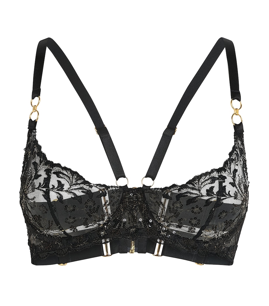 Bordelle Womens Theia Balconette Bra Black Image 1