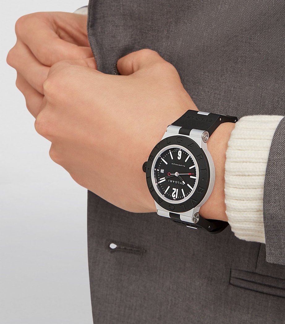 BVLGARI Aluminium Titanium Watch 40mm BLACK Image 4