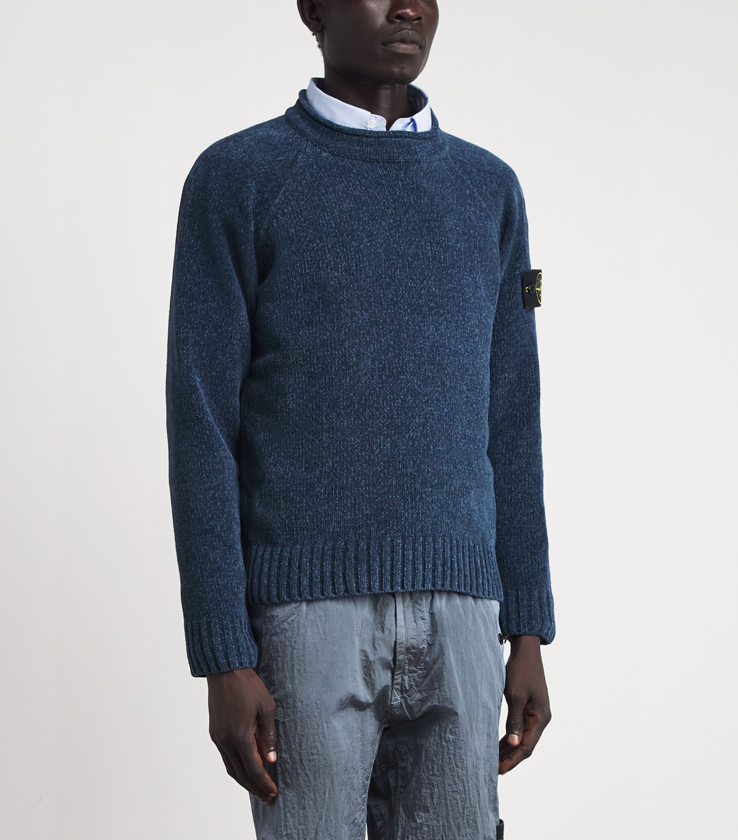 Stone Island Mens Cotton Mélange Sweater Image 4