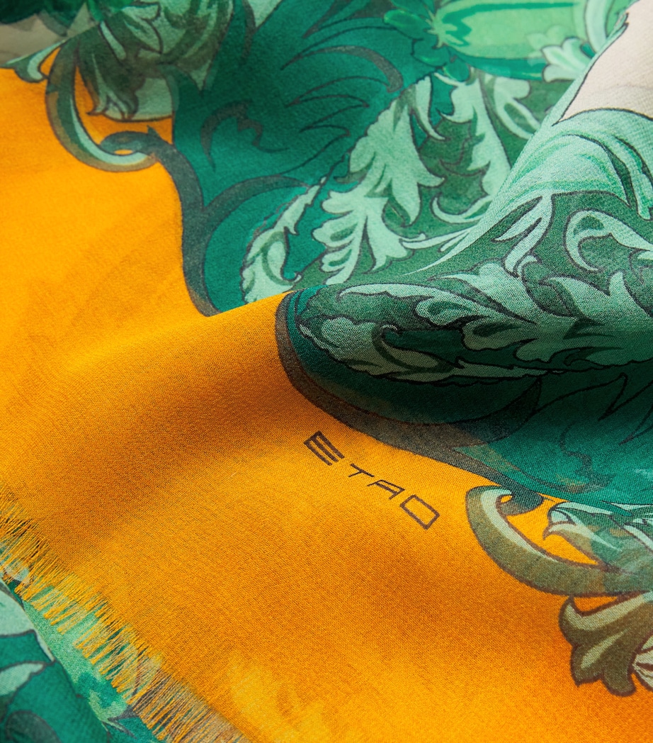 Silk Printed Scarf X0806 Image 5