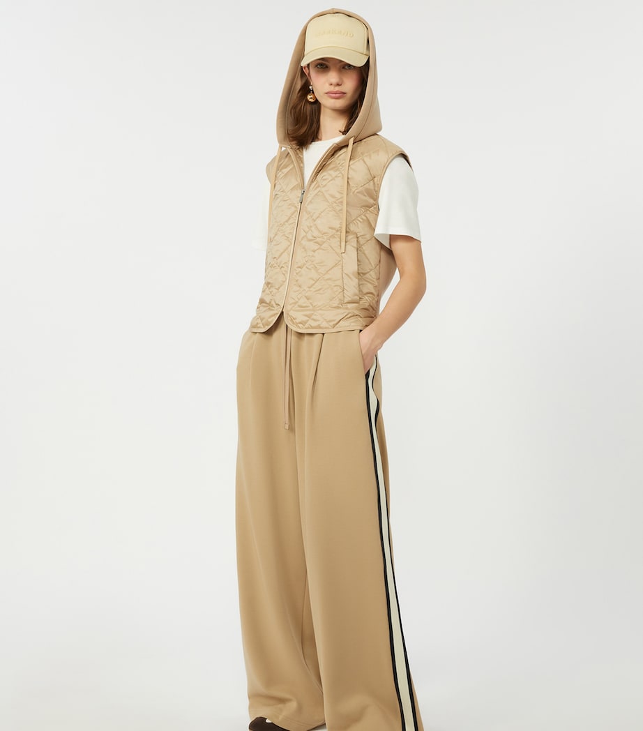 Weekend Max Mara Womens Padded Quilted Gilet Beige Image 5