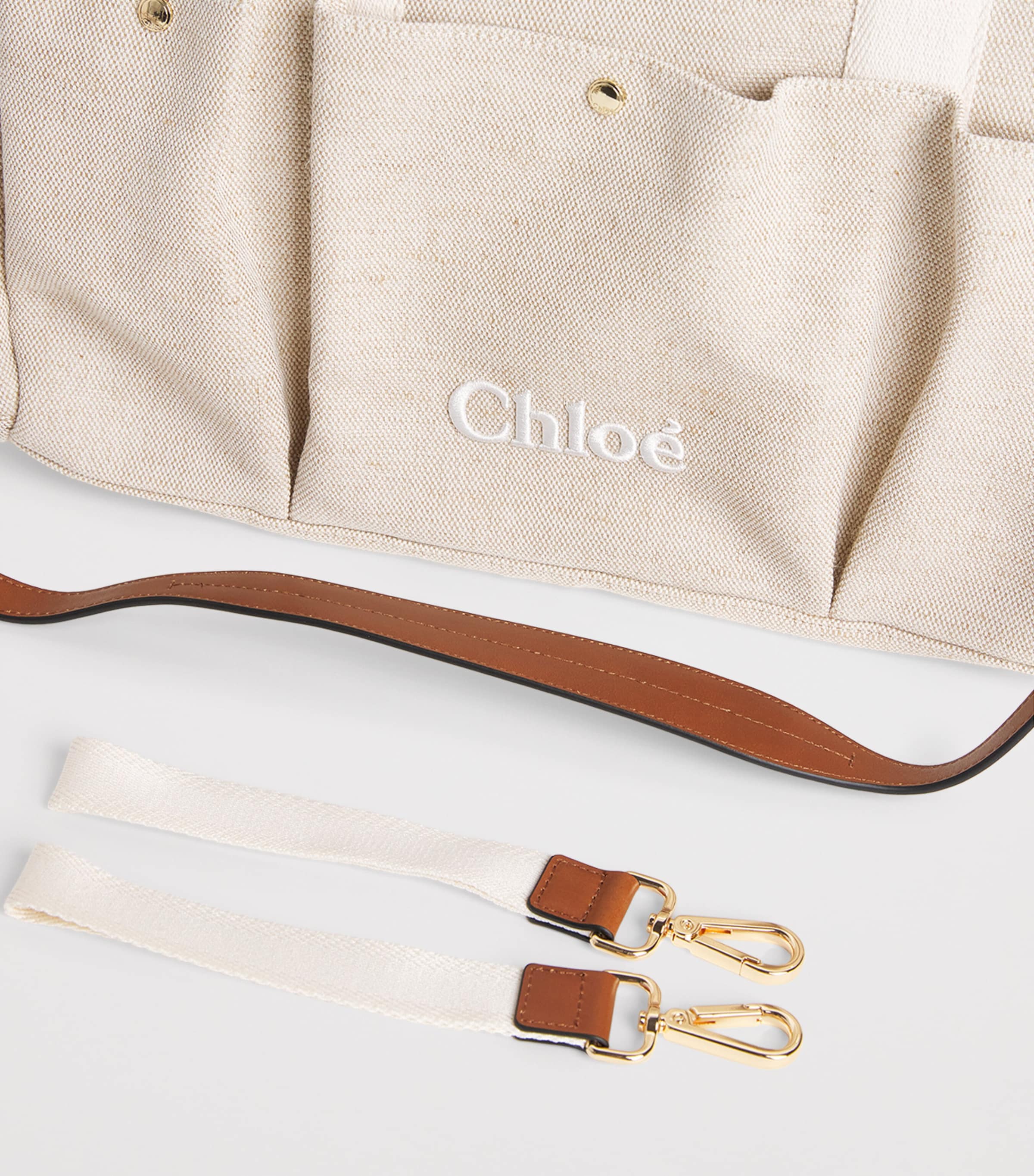 Chloé Kids Canvas Logo Changing Bag Image 5