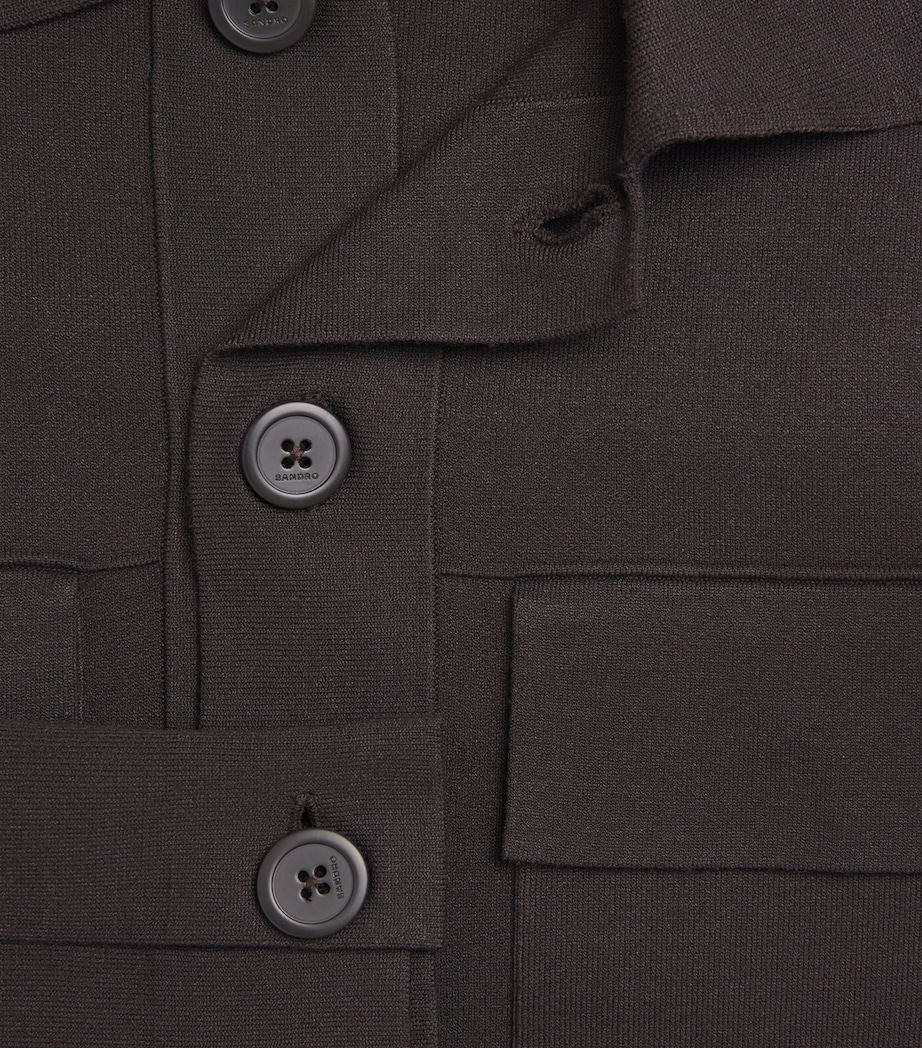 Milano Knit Overshirt CHOCOLATE Image 5