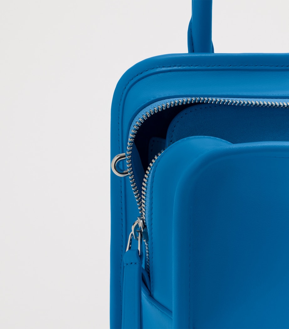 LOEWE Small Leather Amazona 180 Top-Handle Bag Royal Azur Image 13