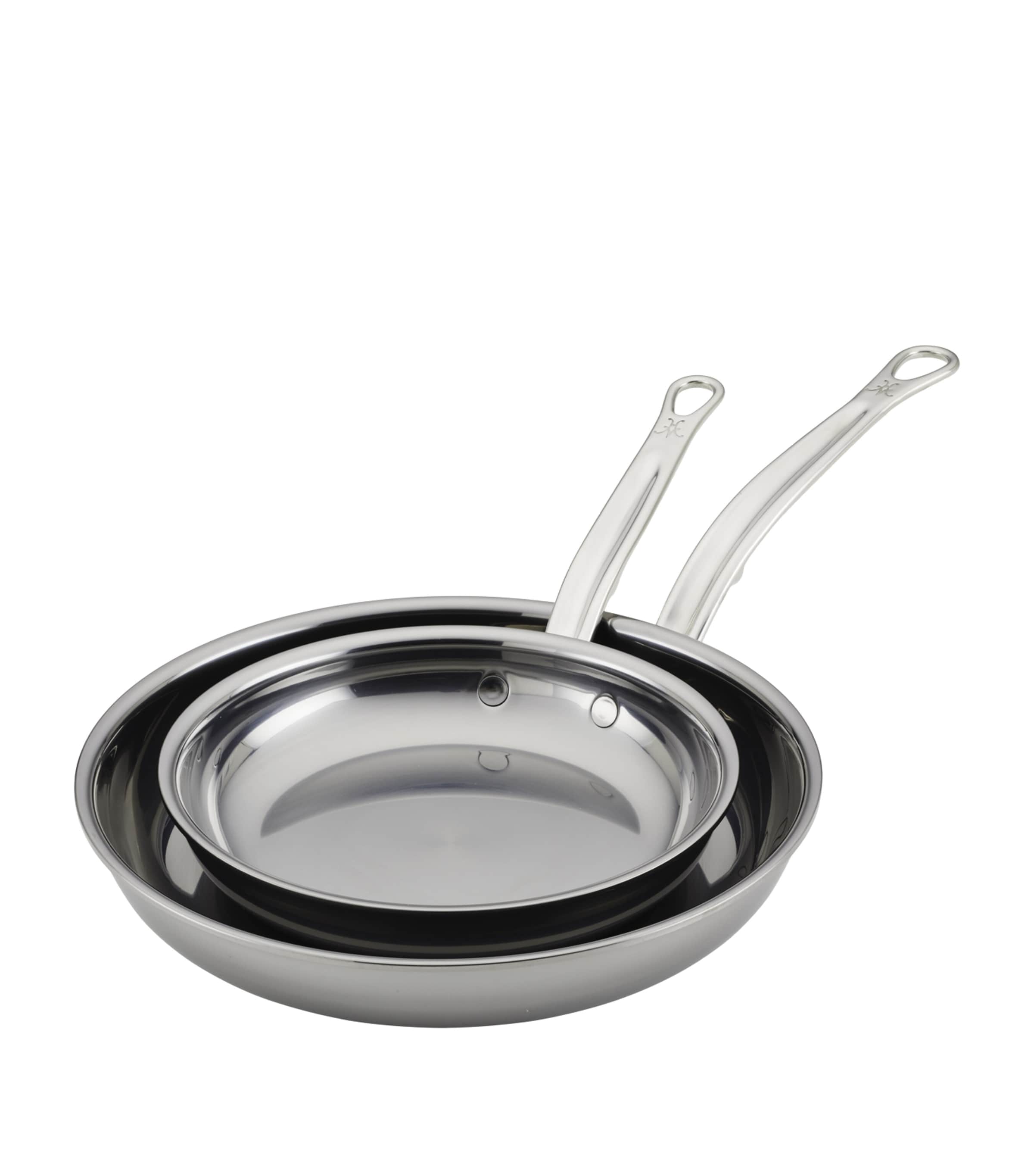 Hestan Set of 2 Nanobond Skillets Stainless Steel Image 2