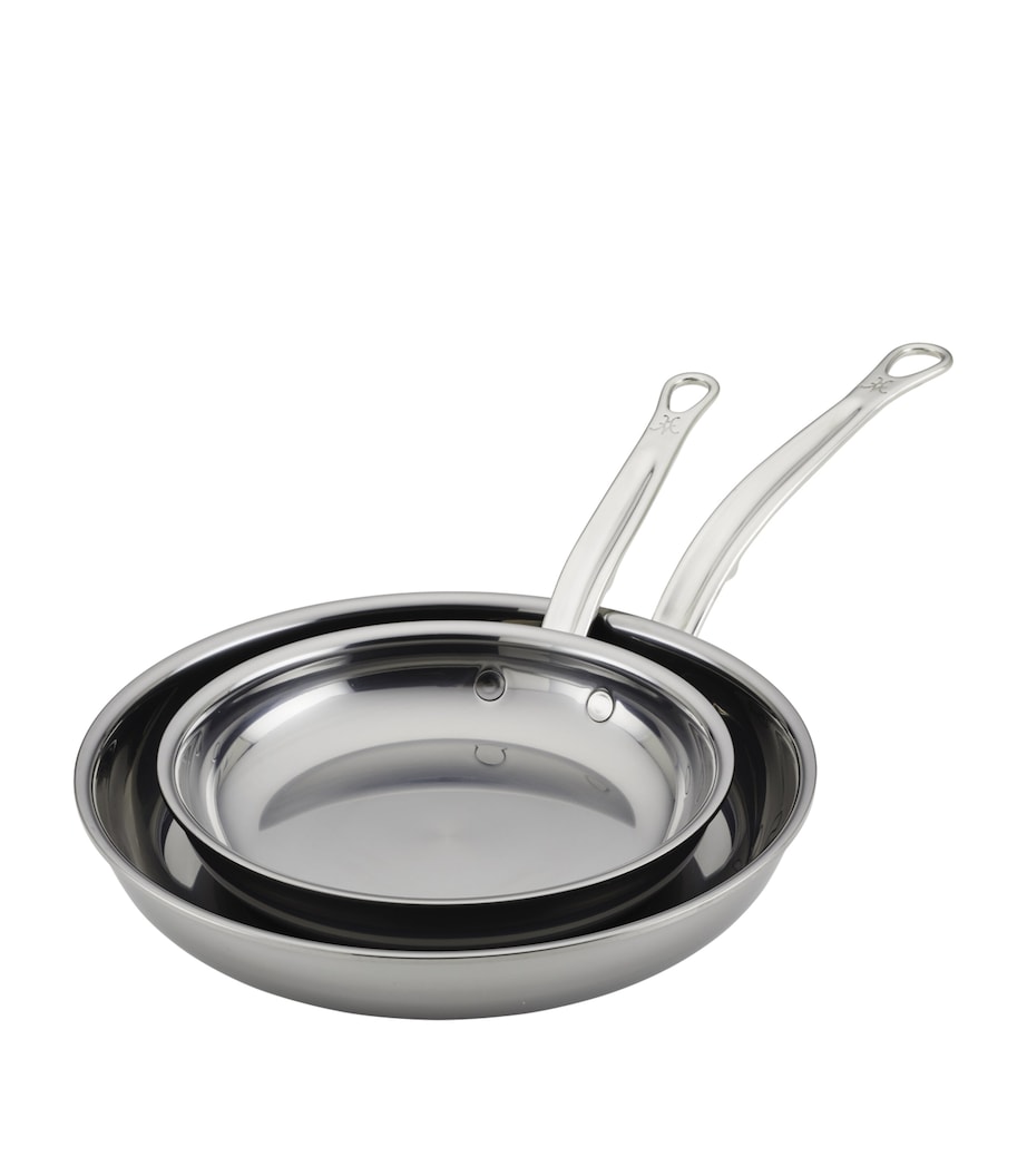 Hestan Set of 2 Nanobond Skillets Stainless Steel Image 2