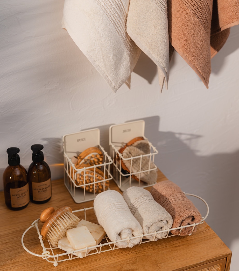 Hamam Organic Cotton Galata Hand Towel (50cm x 76cm) Dark Peach Image 2