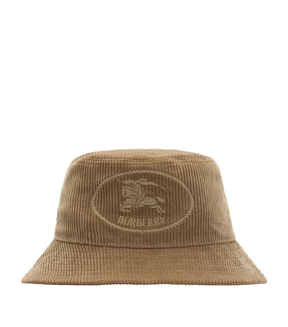 Corduroy Knight Stamp Bucket Hat SWEEP BEIGE Image 1
