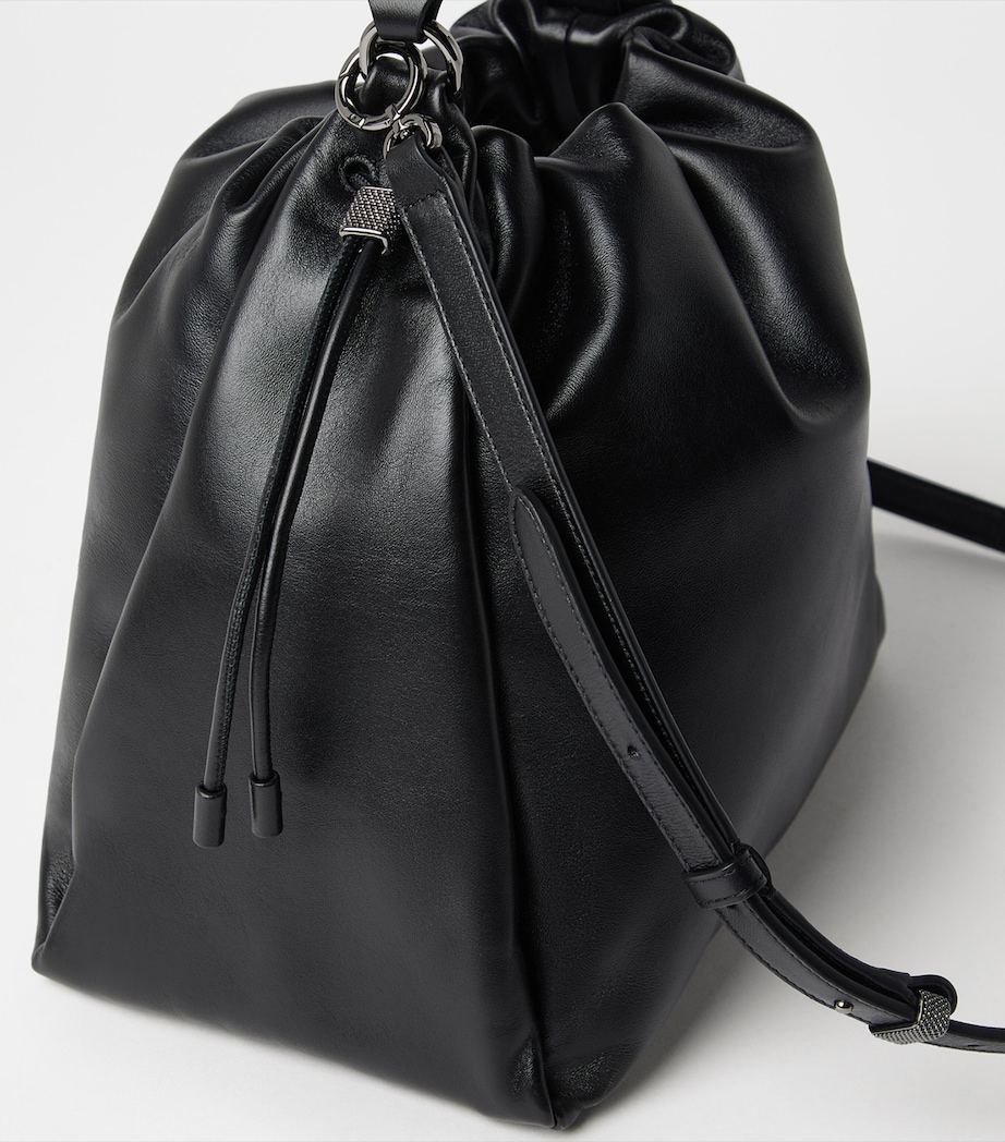 Medium Leather Mellow Bucket Bag C101 Image 3