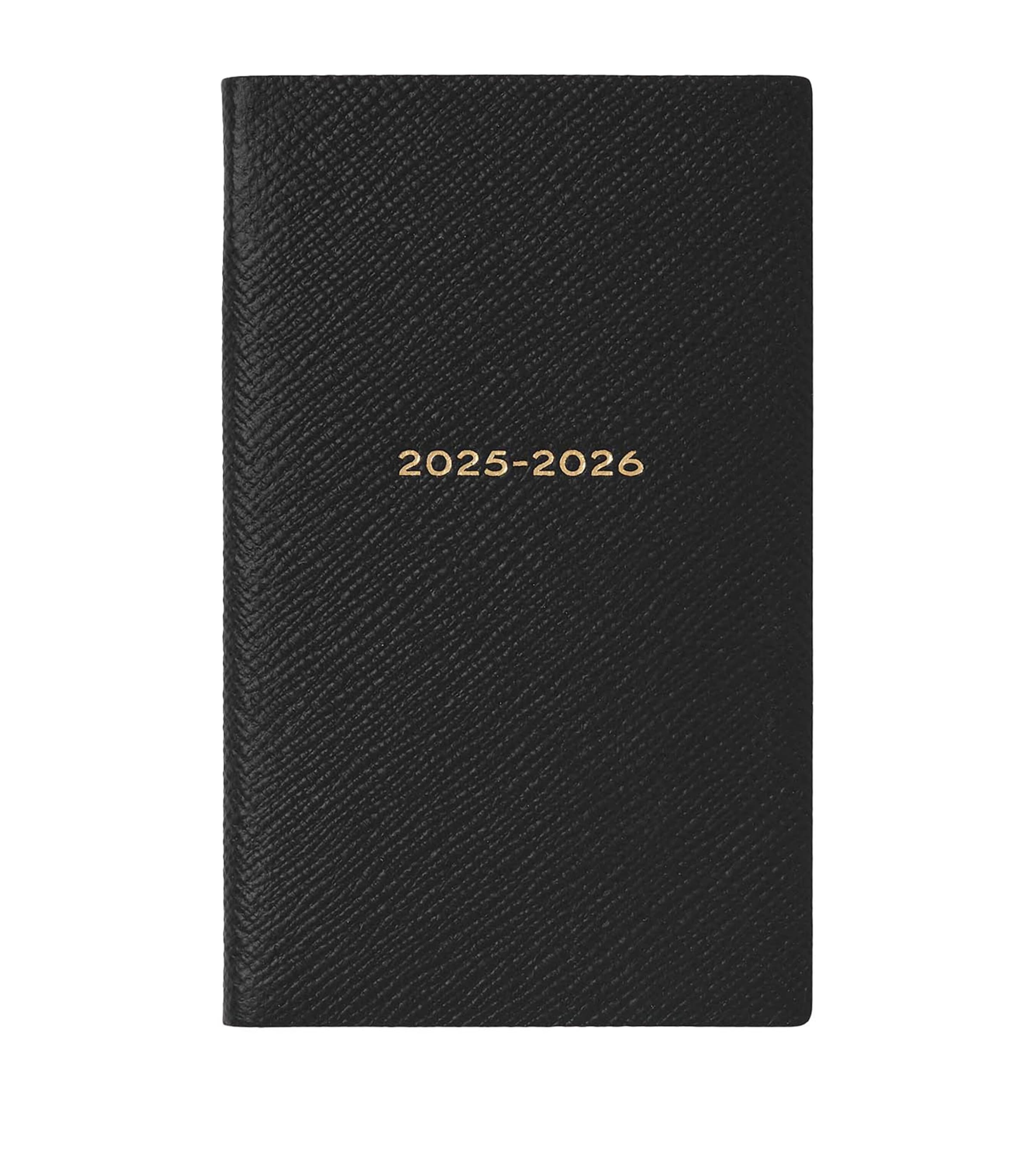 Smythson Panama Leather Weekly Diary 2025 In Black