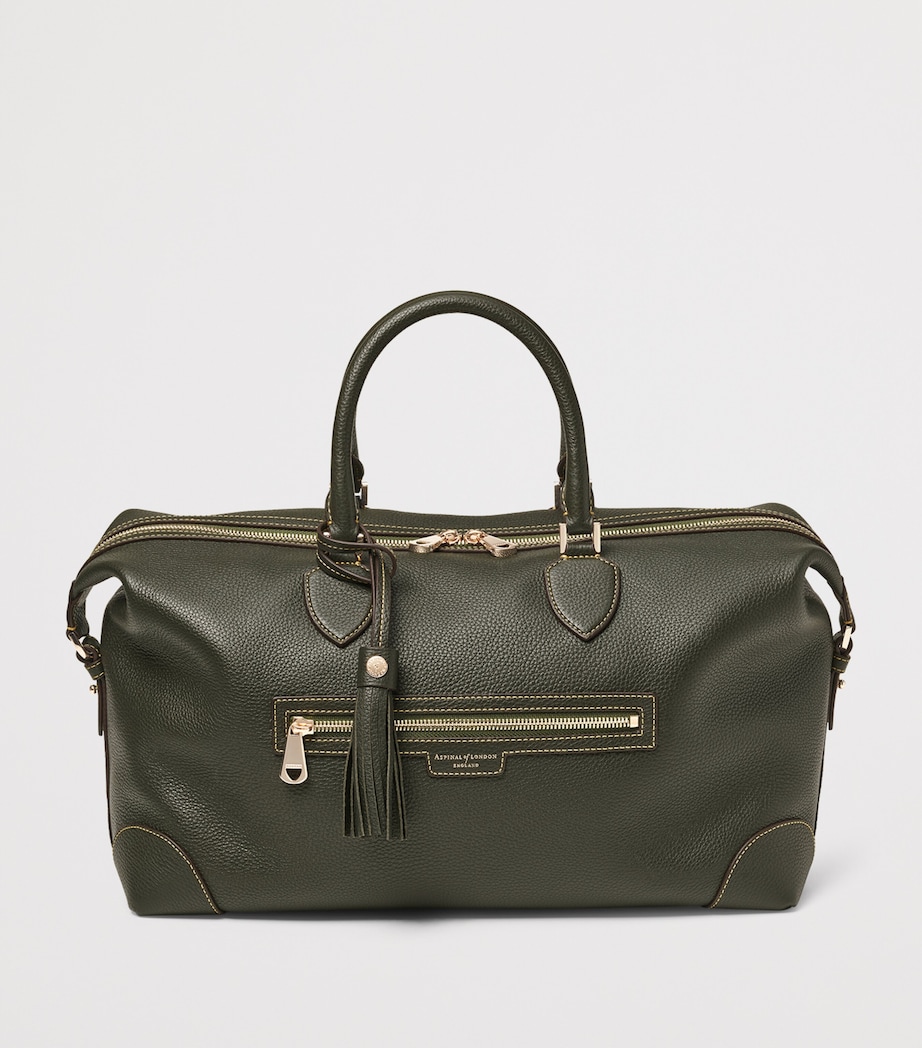 Leather Hudson Flight Bag GREEN Image 2