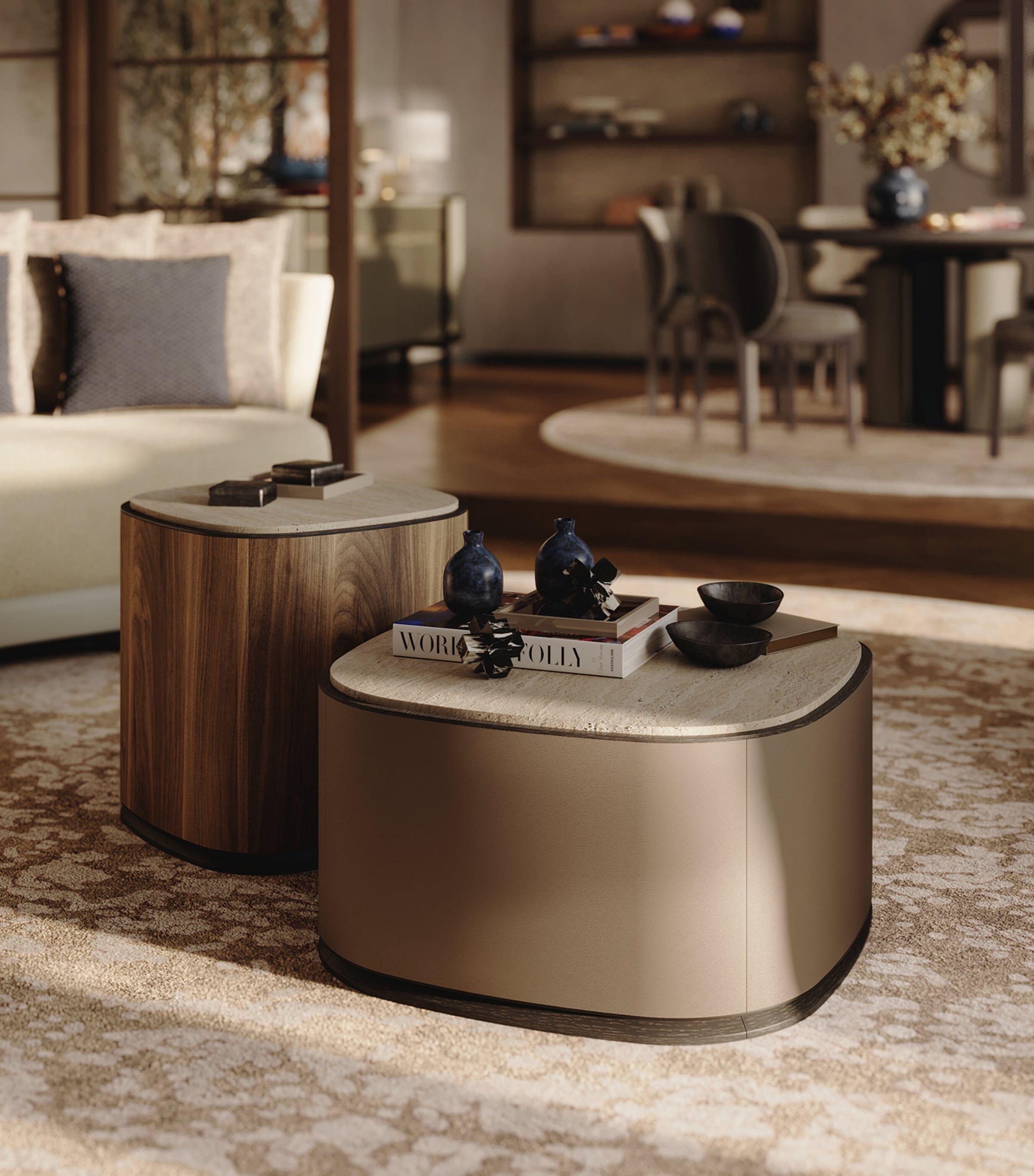 Frato Wood Monterey Coffee Table Grey Image 2