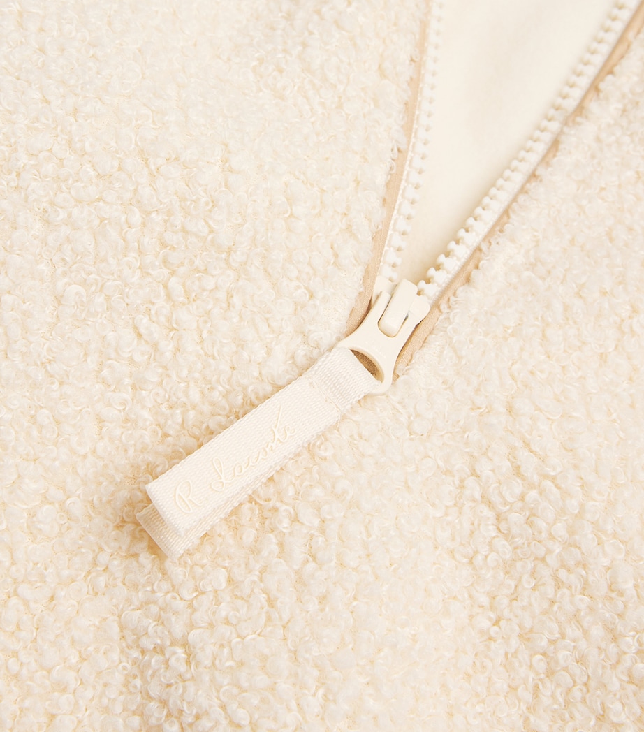 Fleece Quarter-Zip Sweatshirt CREAM Image 5