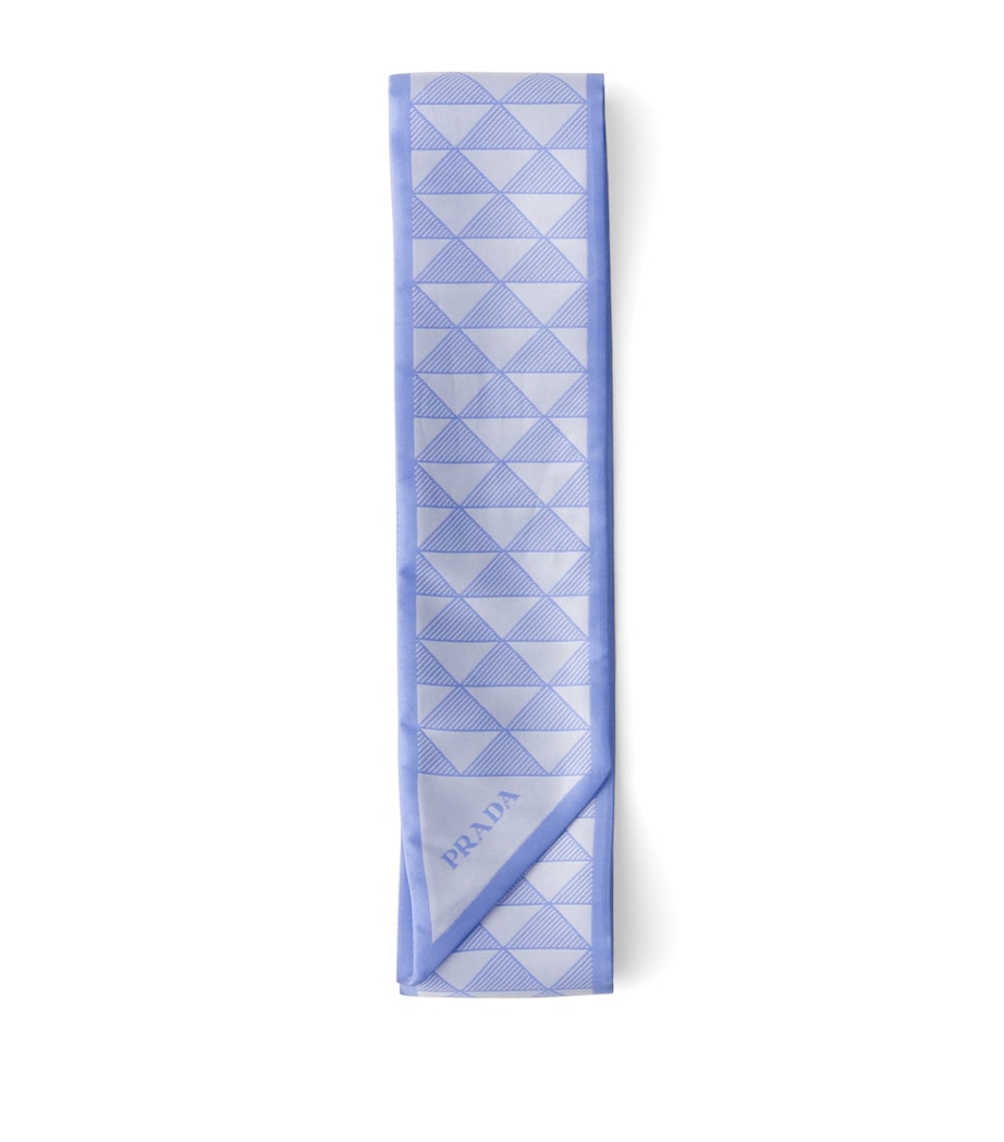 Prada Silk Triangle Skinny Scarf Image 1