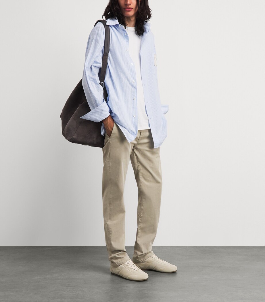 7 For All Mankind Mens Luxe Performance Slimmy Chinos Beige Image 2