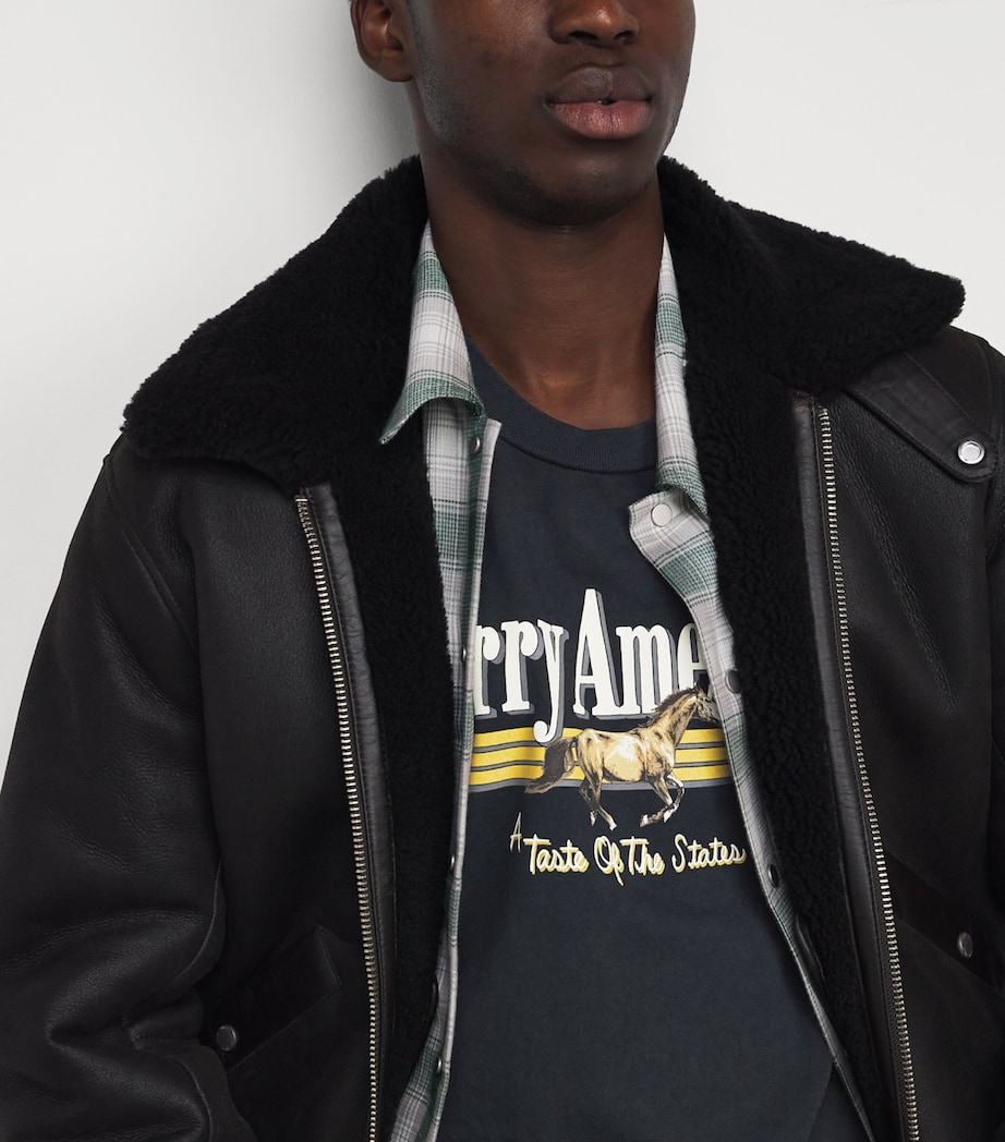 Cotton Logo Print Coast to Coast T-Shirt VINTAGE BLACK Image 6