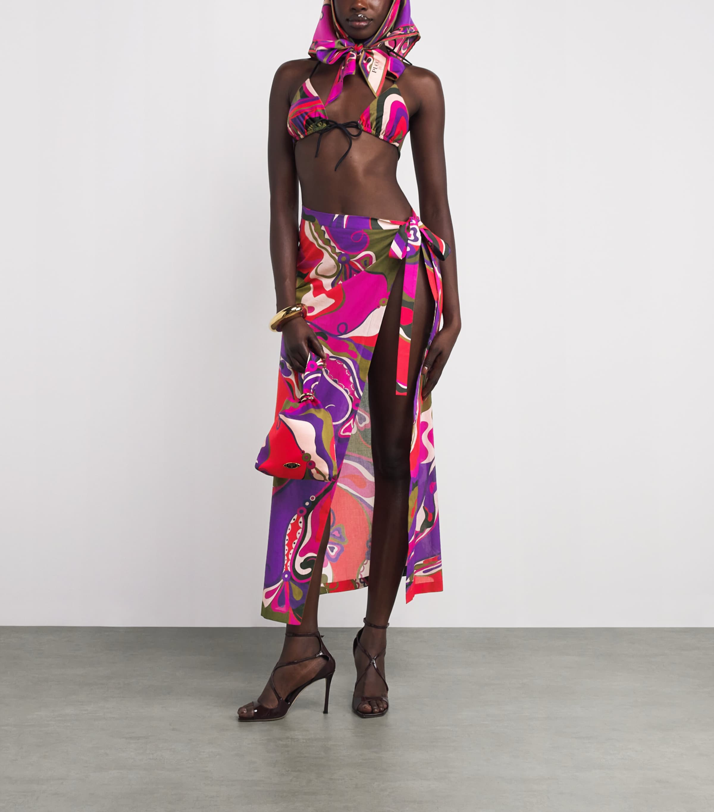 Cotton Tie-Side Pareo 017/MULTICOLOR Image 2