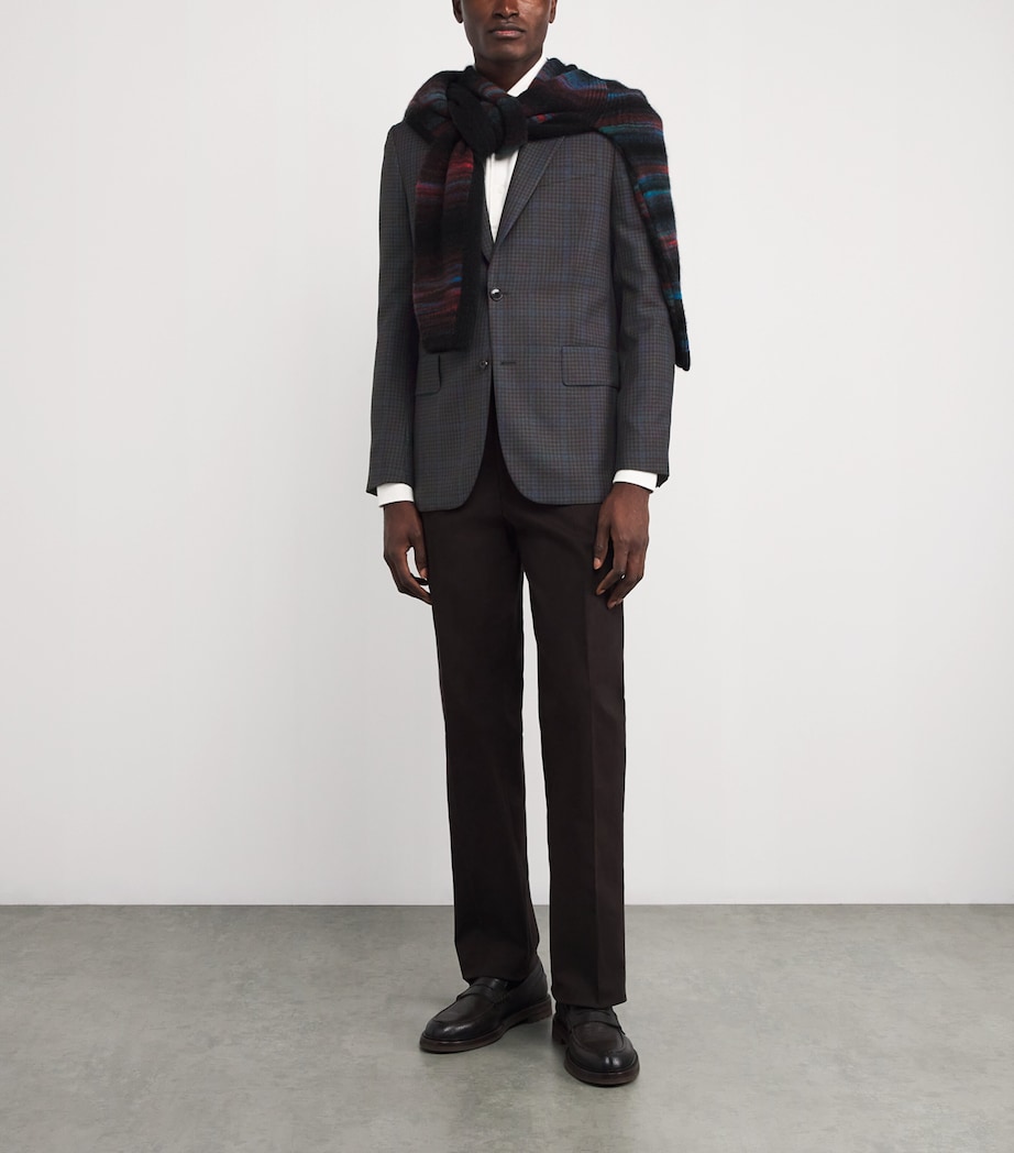 Wool Check Blazer 43_GREYISH BLUE Image 2