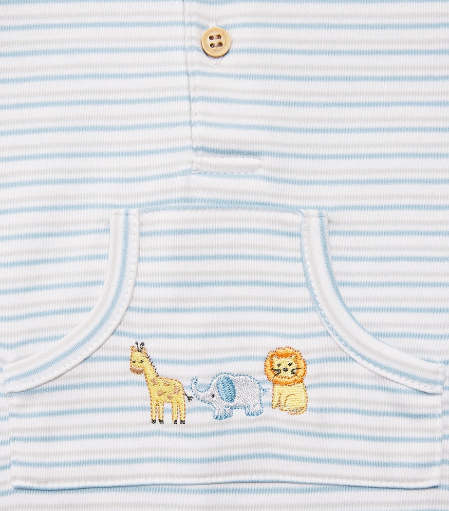 Kissy Kissy Stripe Jungle Hang Playsuit (0-24 Months) Multi Image 3