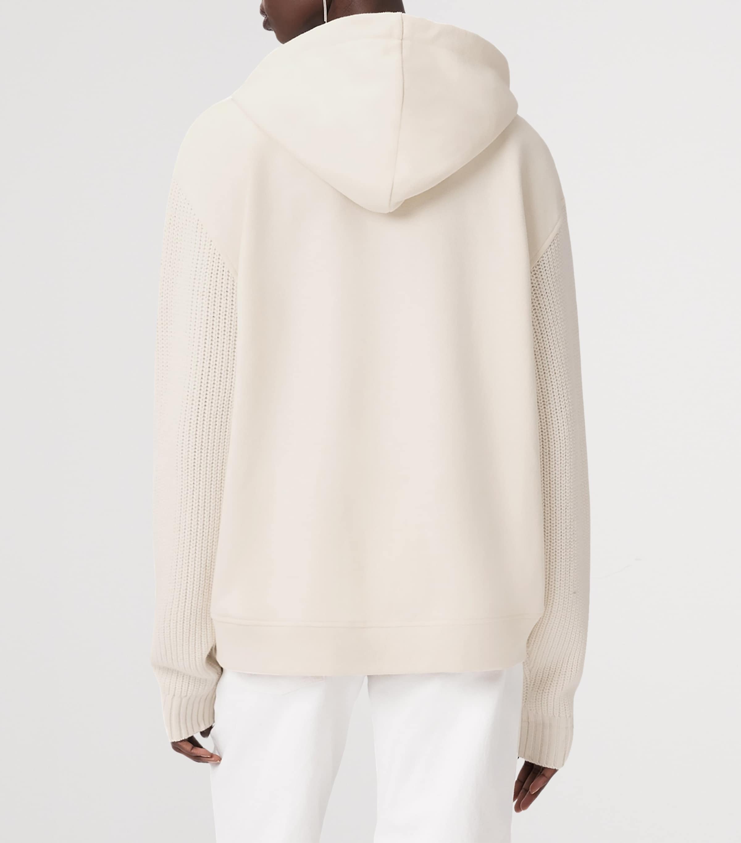Amphie Knit Hoodie TOFU WHITE Image 6