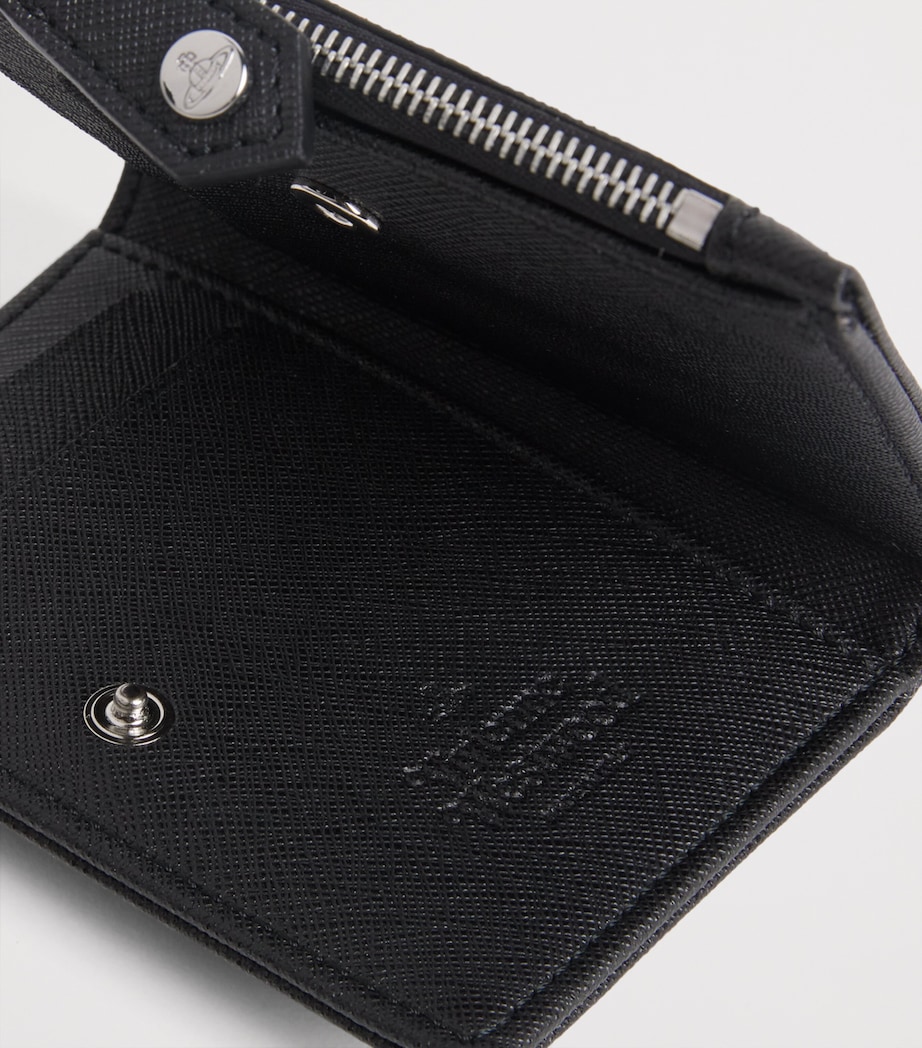 Vivienne Westwood Saffiano Leather Card Holder Black Image 3