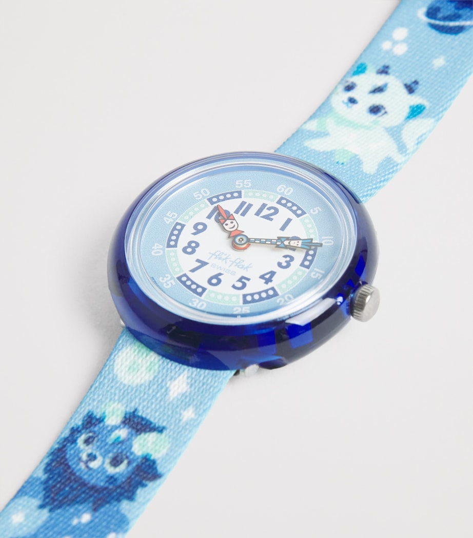 Flik Flak Mystic Land Cosmiclion Watch 32mm Blue Image 3