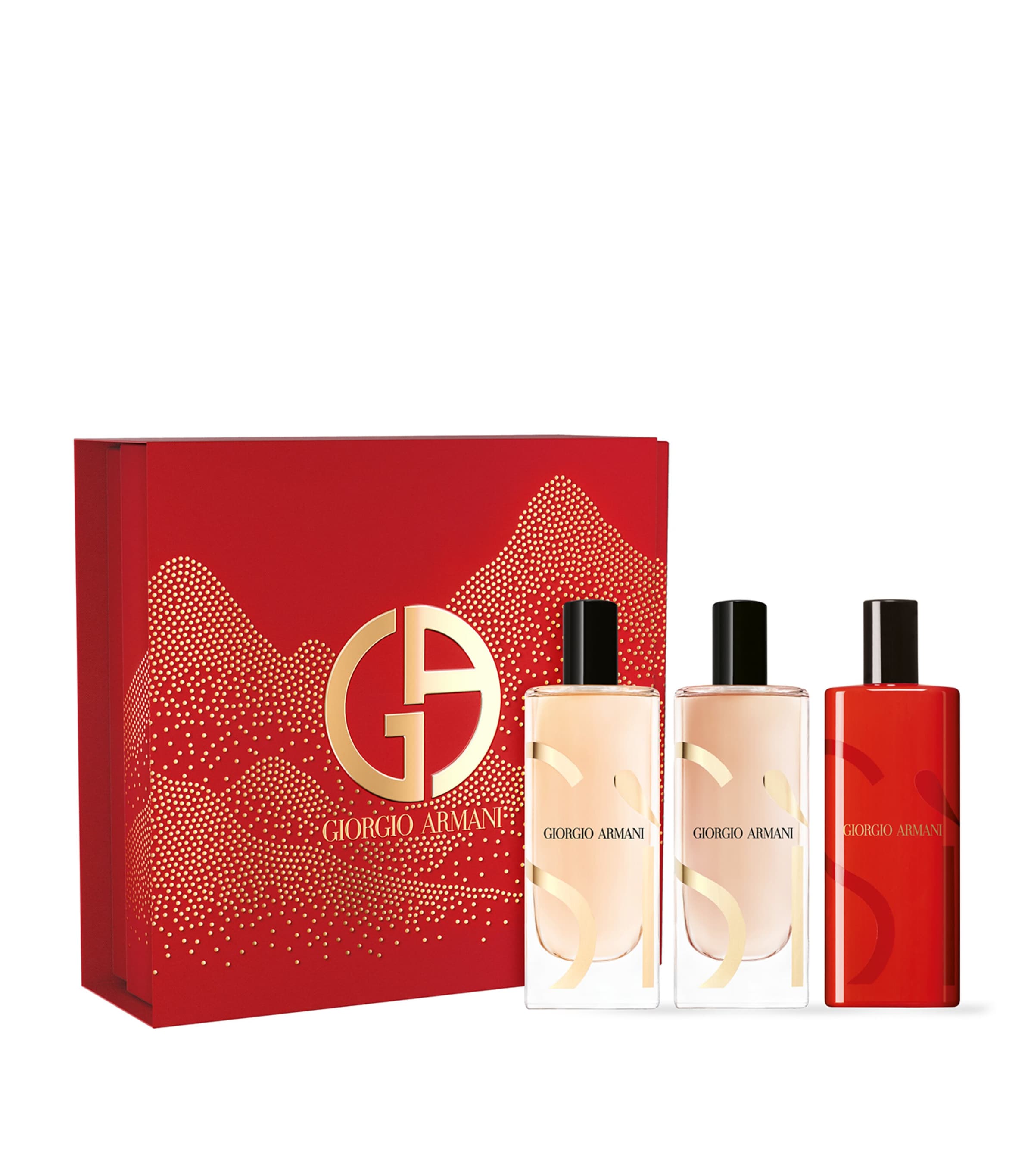 Shop Armani Collezioni Si, Si Intense And Si Passione Travel Eau De Parfum Gift Set