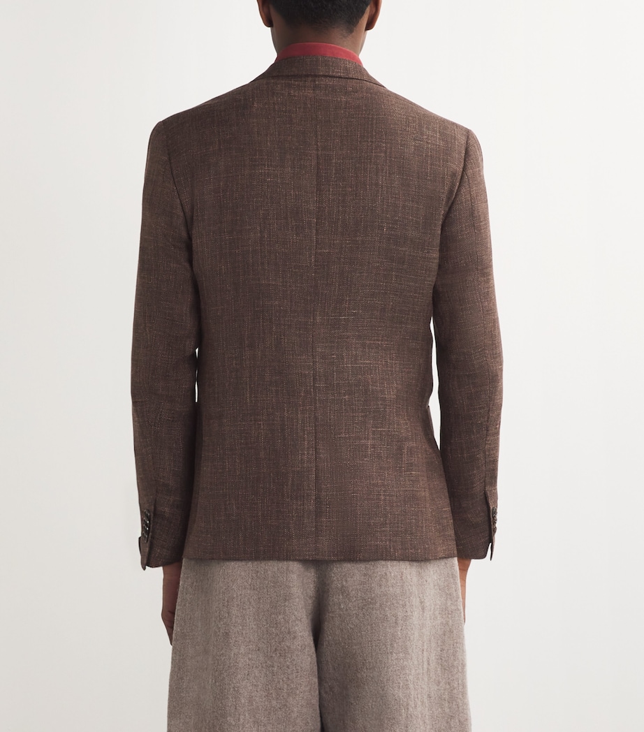 Virgin Wool-Blend Blazer 031 BRICK BROWN Image 4