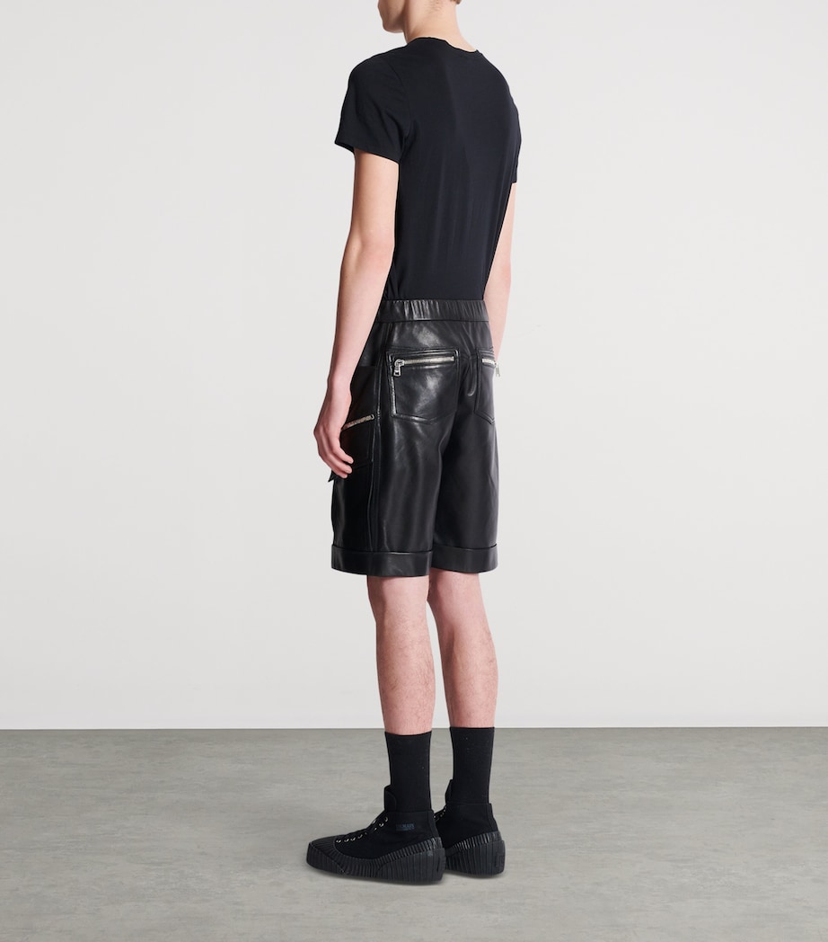 Lambskin Cargo Shorts 0PA NOIR Image 5