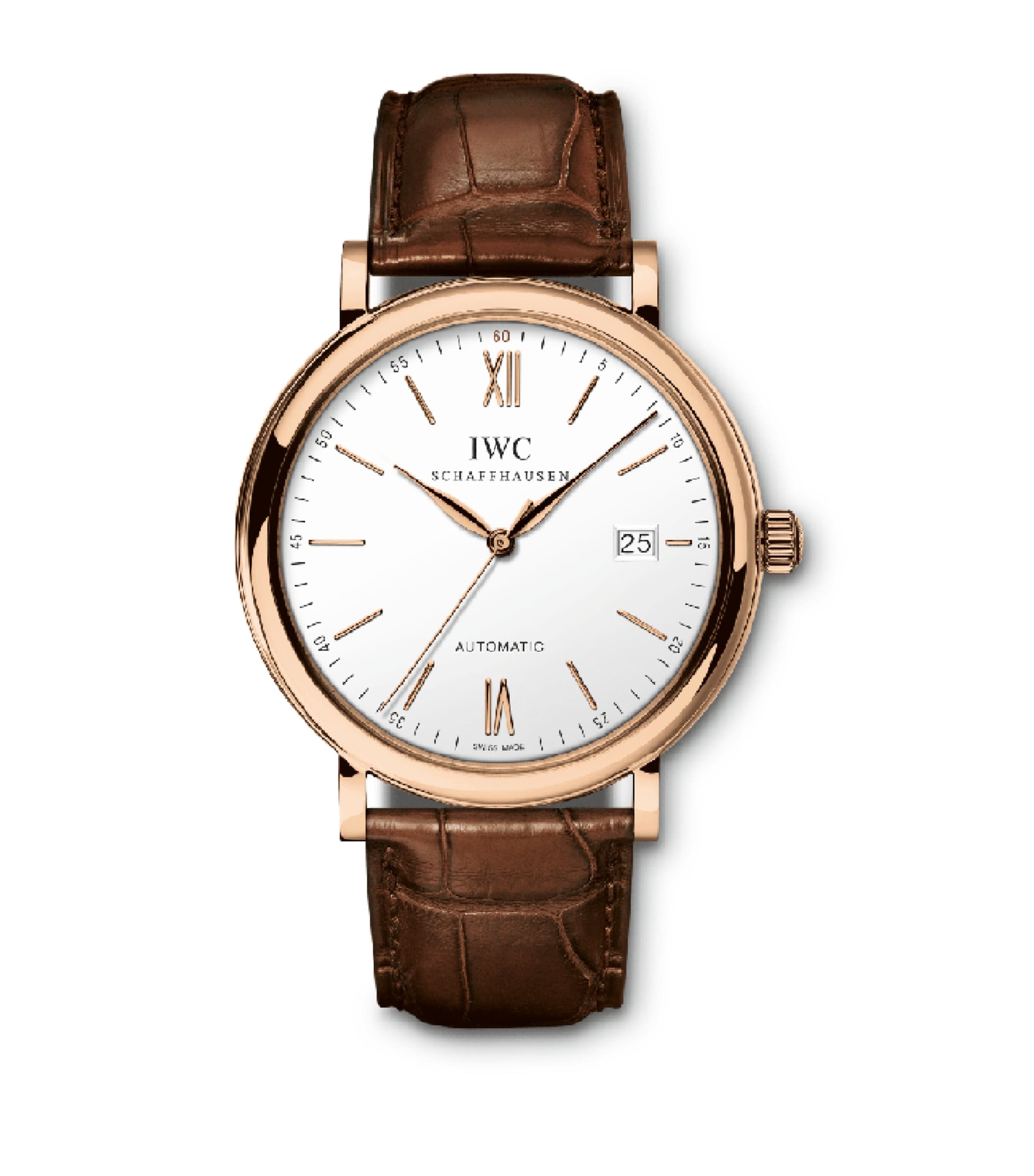 Rose Gold Portofino Automatic Watch 40mm WHITE Image 2