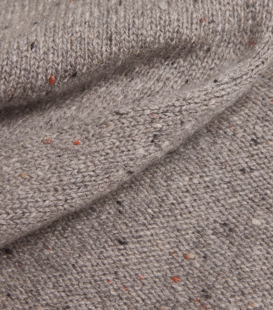 Donegal Cashmere Relaxed Cardigan 006335 PEREGRN DNGAL Image 5