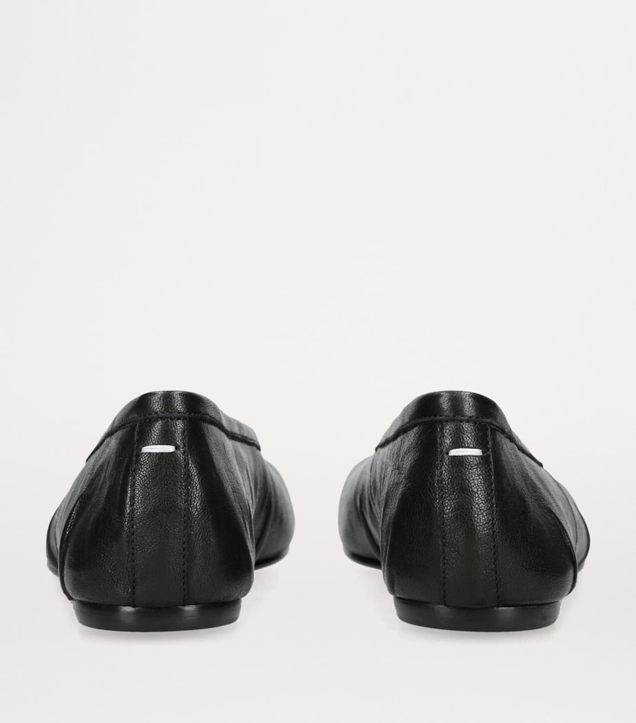 Leather Tabi Ballet Flats BLACK Image 2