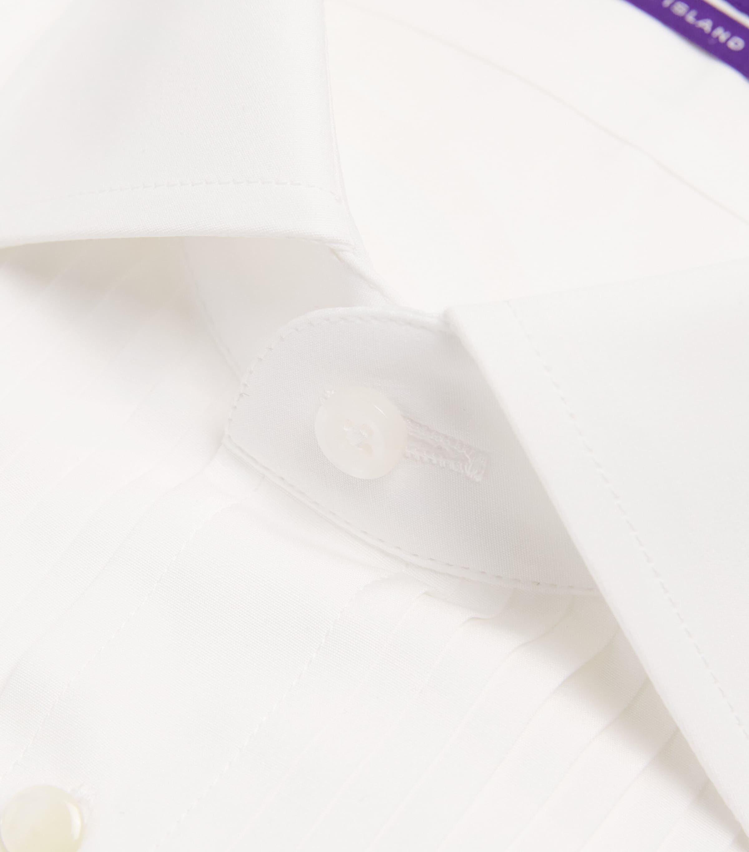Ralph Lauren Purple Label Mens Sea Island Cotton Tuxedo Dress Shirt White Image 5