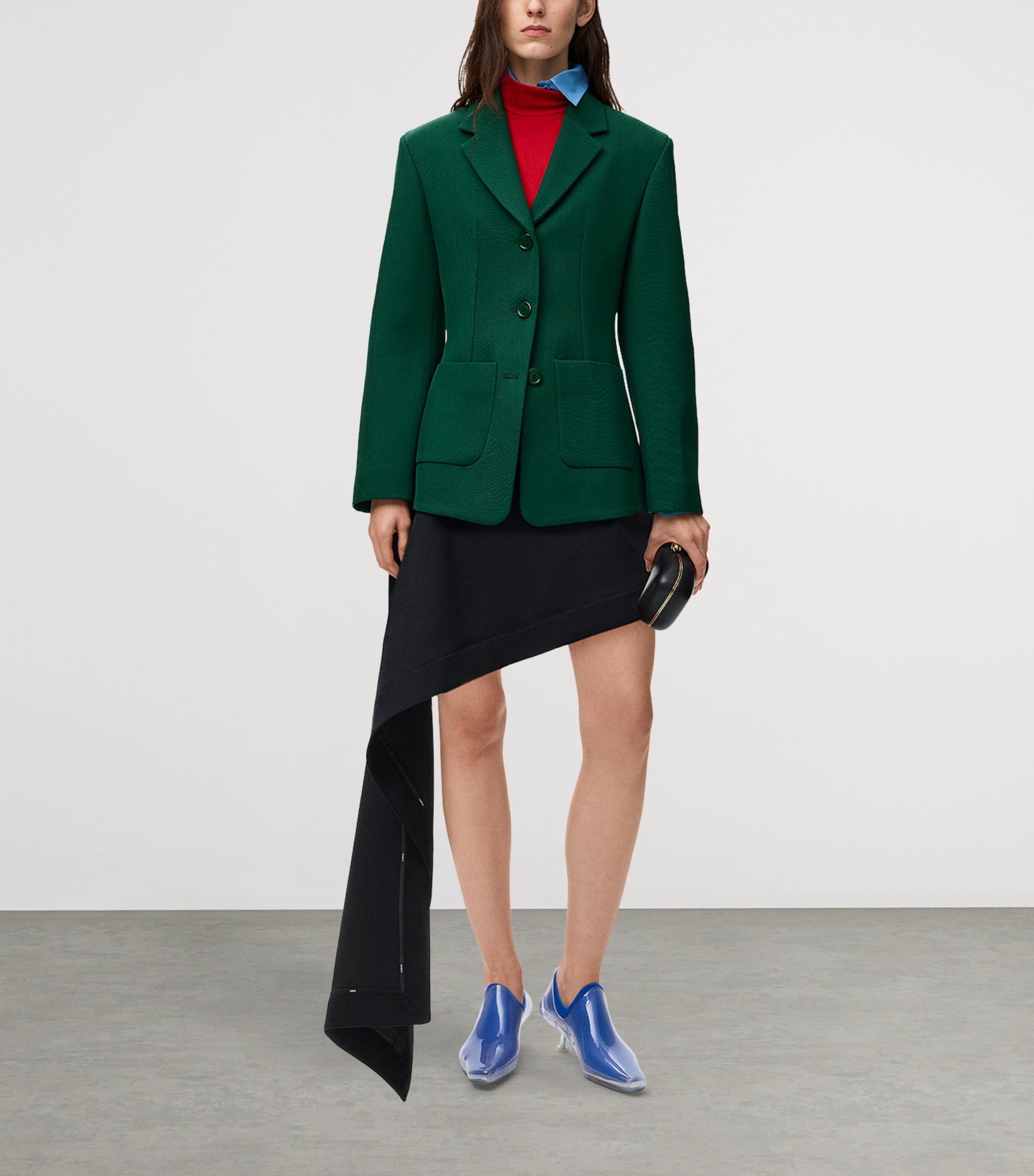 Wool-Blend Blazer GREEN Image 2