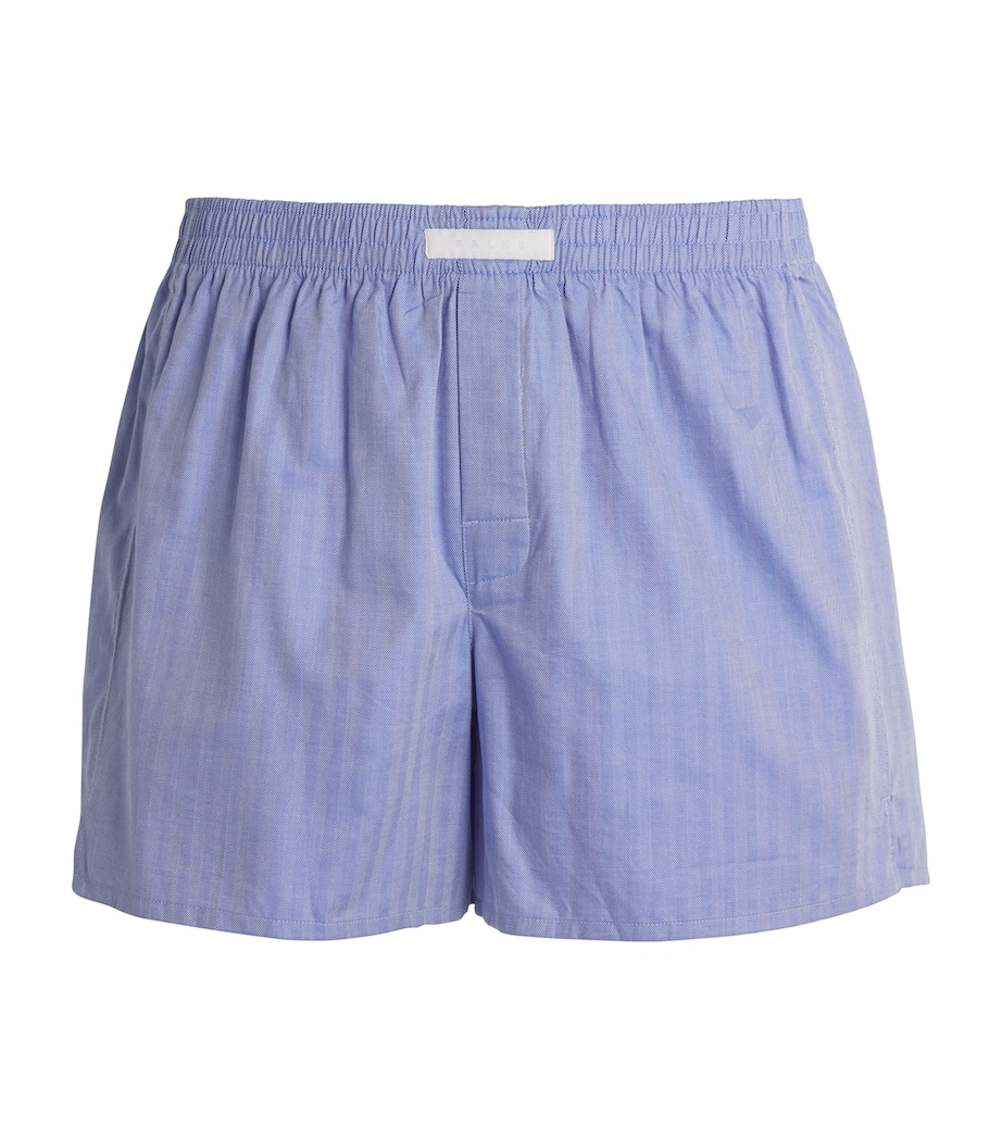 Cotton Boxer Shorts 6755/LIGHT BLUE Image 1