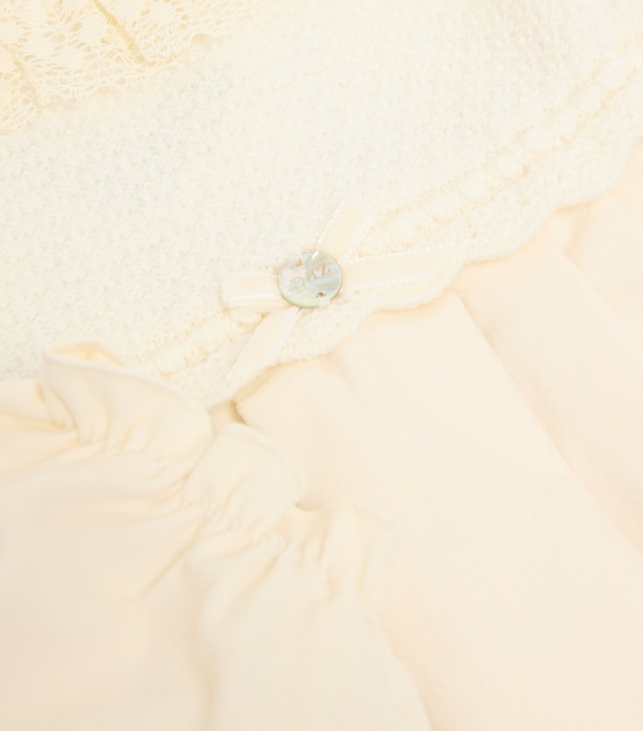 Cotton-Blend Knitted Lace Dress and Bloomers Set (12 Months) 60 H56 Image 3