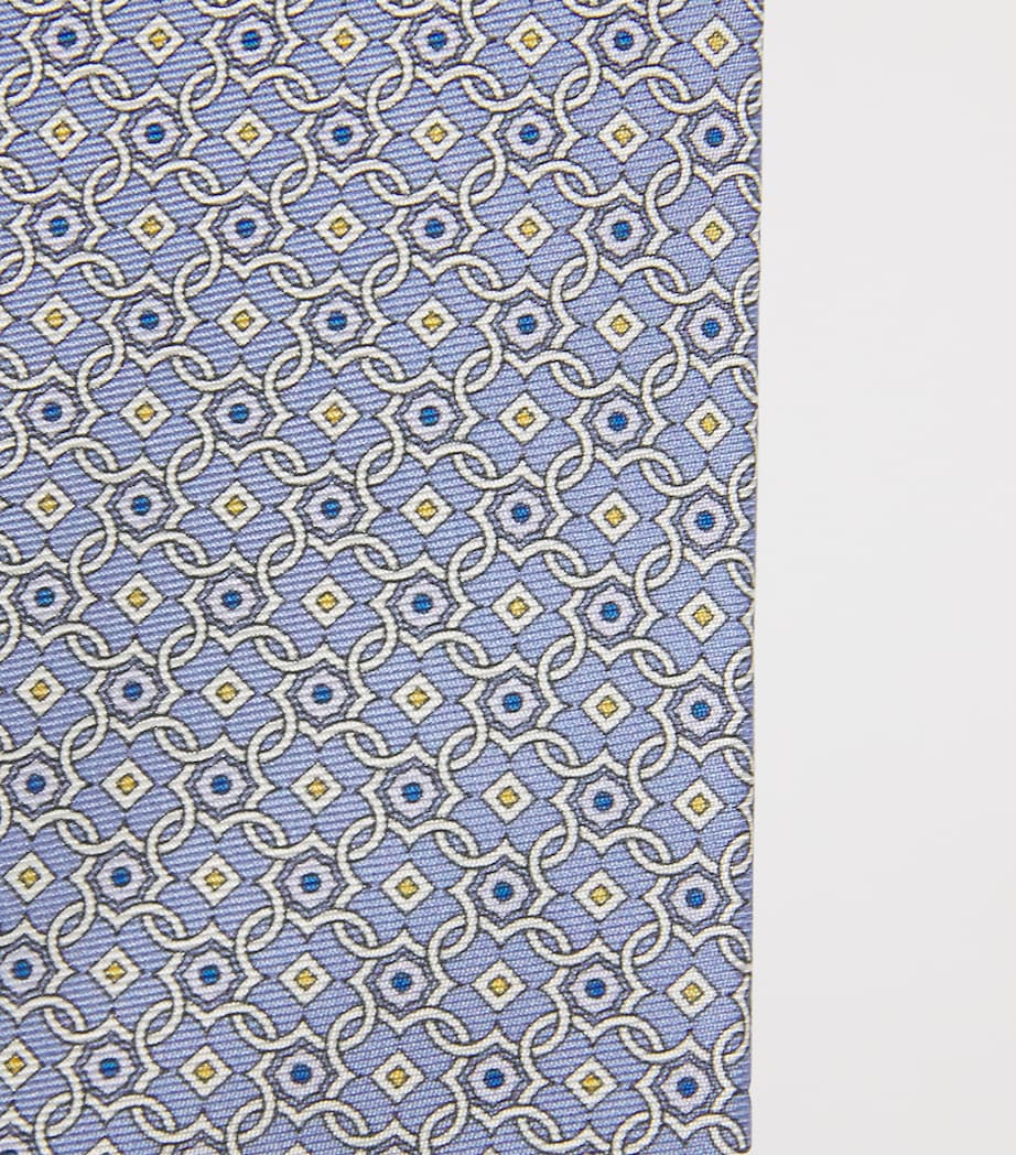 Eton Silk Jacquard Tie Mid Purple Image 3
