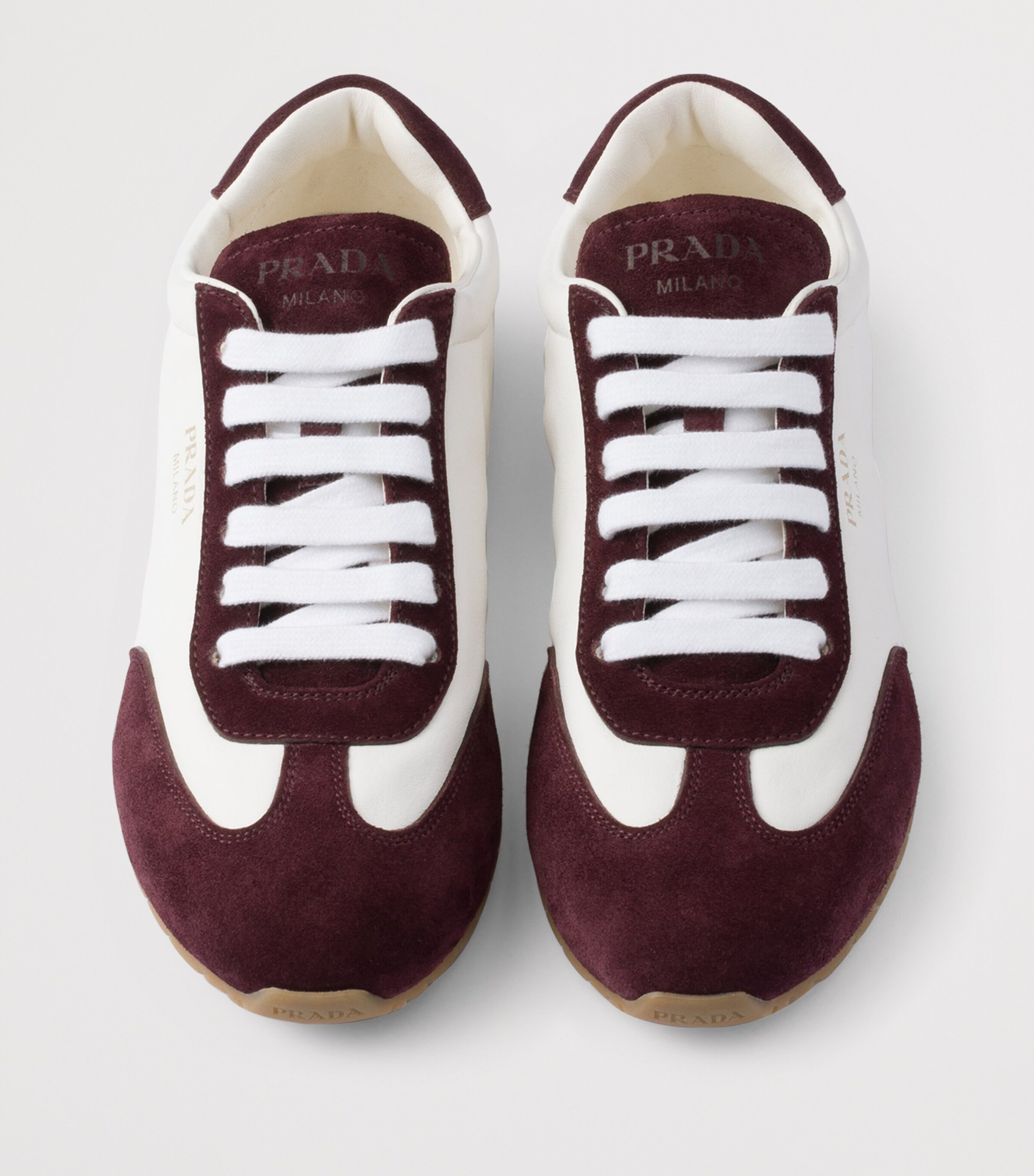 Nappa Leather and Suede Sneakers F0YVQ Image 3