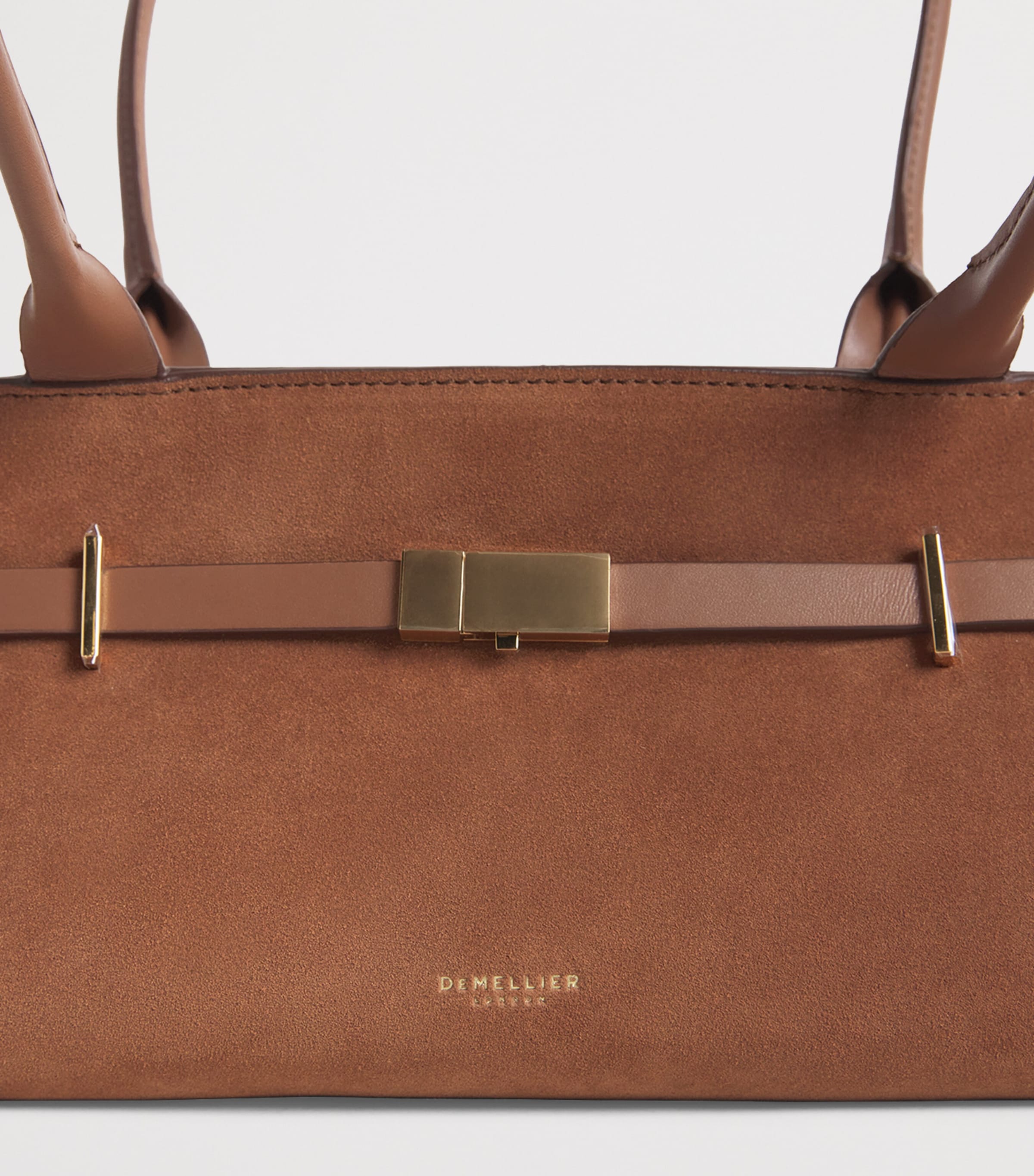 Suede New York Shoulder Bag DEEP TAN/TAN Image 6