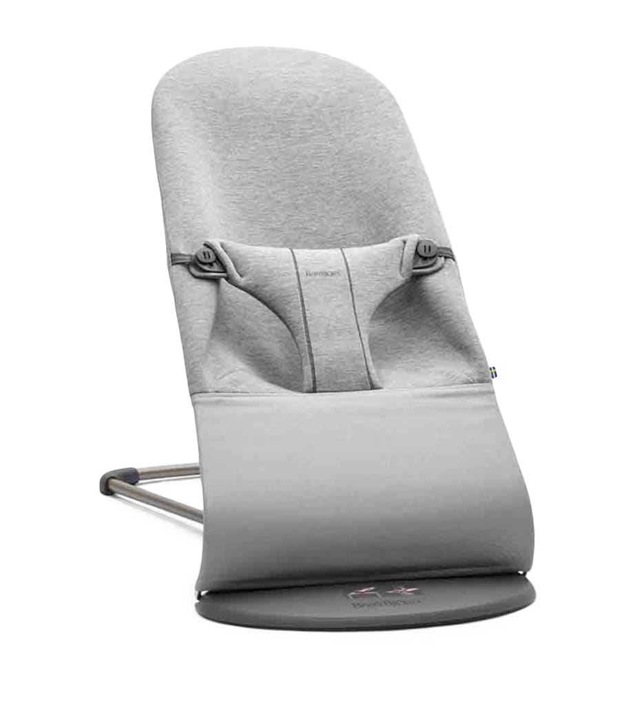BabyBjörn 3D Jersey Bliss Baby Bouncer and Rocker Sand Grey Image 1