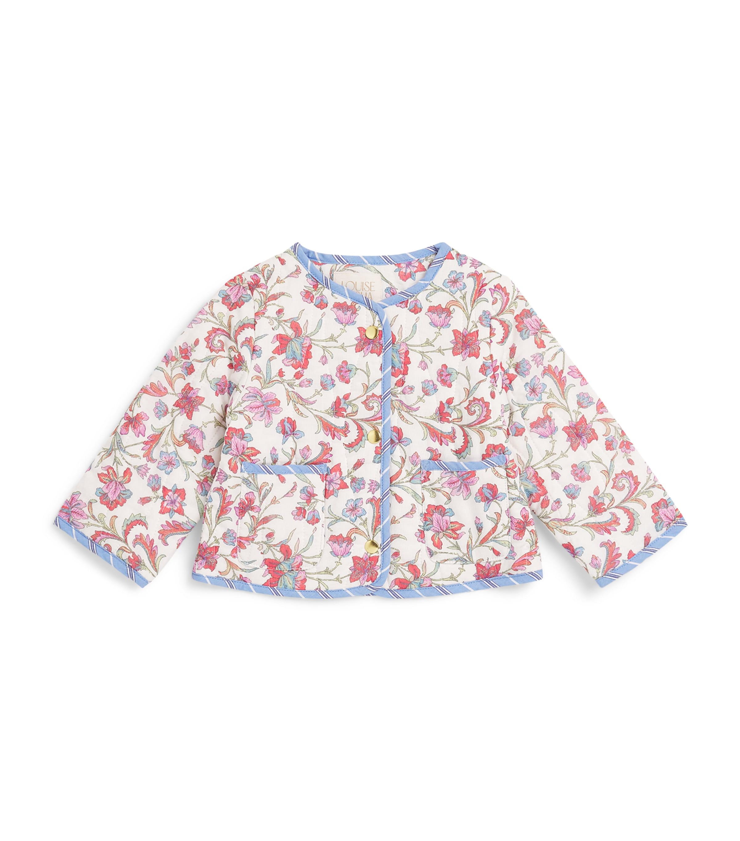 Cotton Floral Astrid Jacket (6-24 Months) 101365682CRM FLRLHVN Image 1