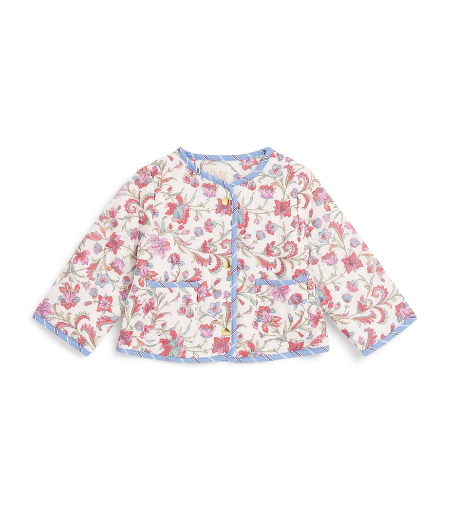 Cotton Floral Astrid Jacket (6-24 Months) 101365682CRM FLRLHVN Image 1