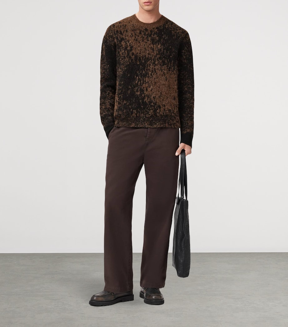 Wool-Blend Jacquard Storm Sweater BROWN Image 3