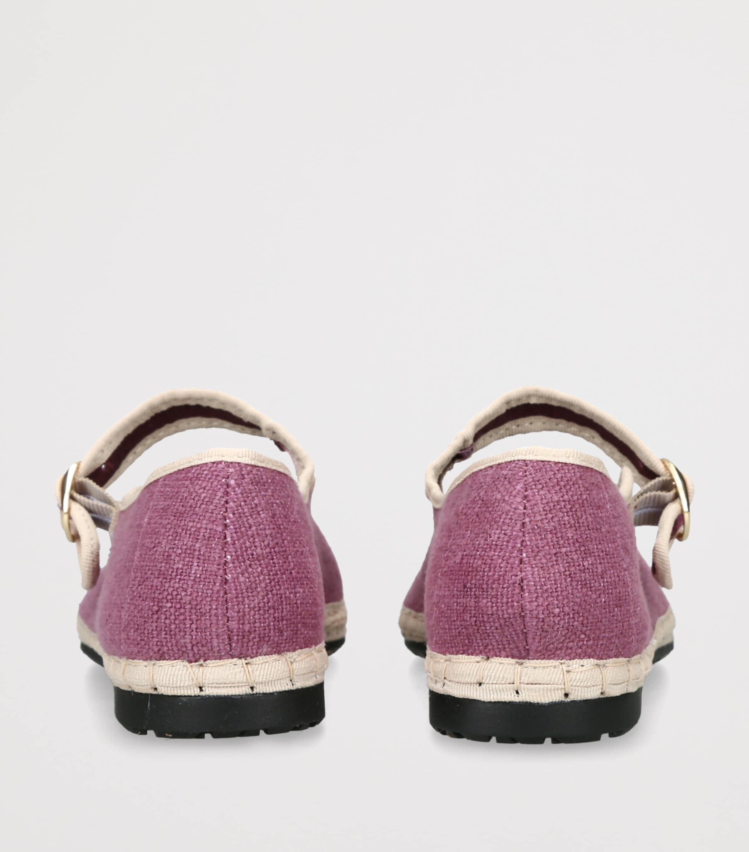 Flabelus Linen Ariadne Mary Janes Pink Comb Image 2
