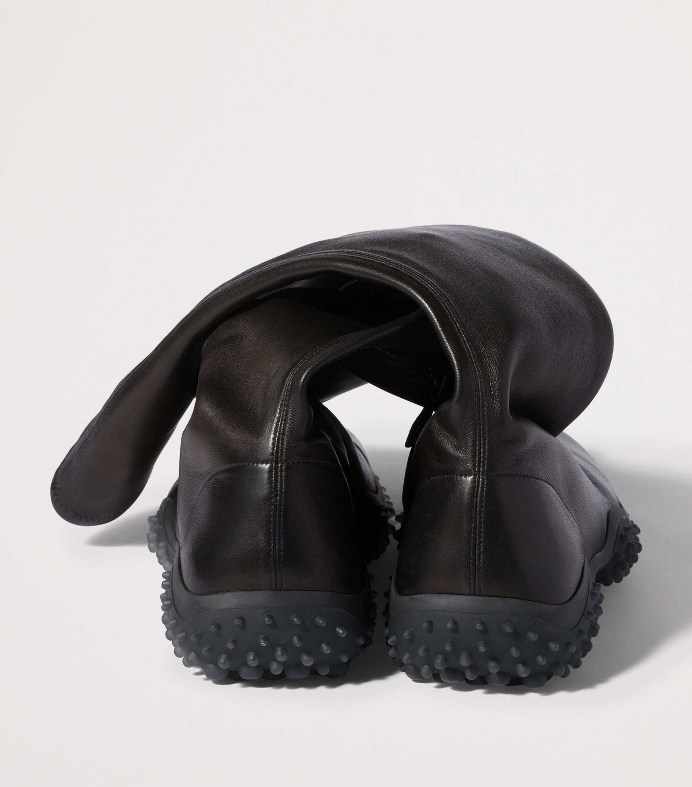 Miu Miu Stretch Nappa Leather Knee-High Boots Black Image 5