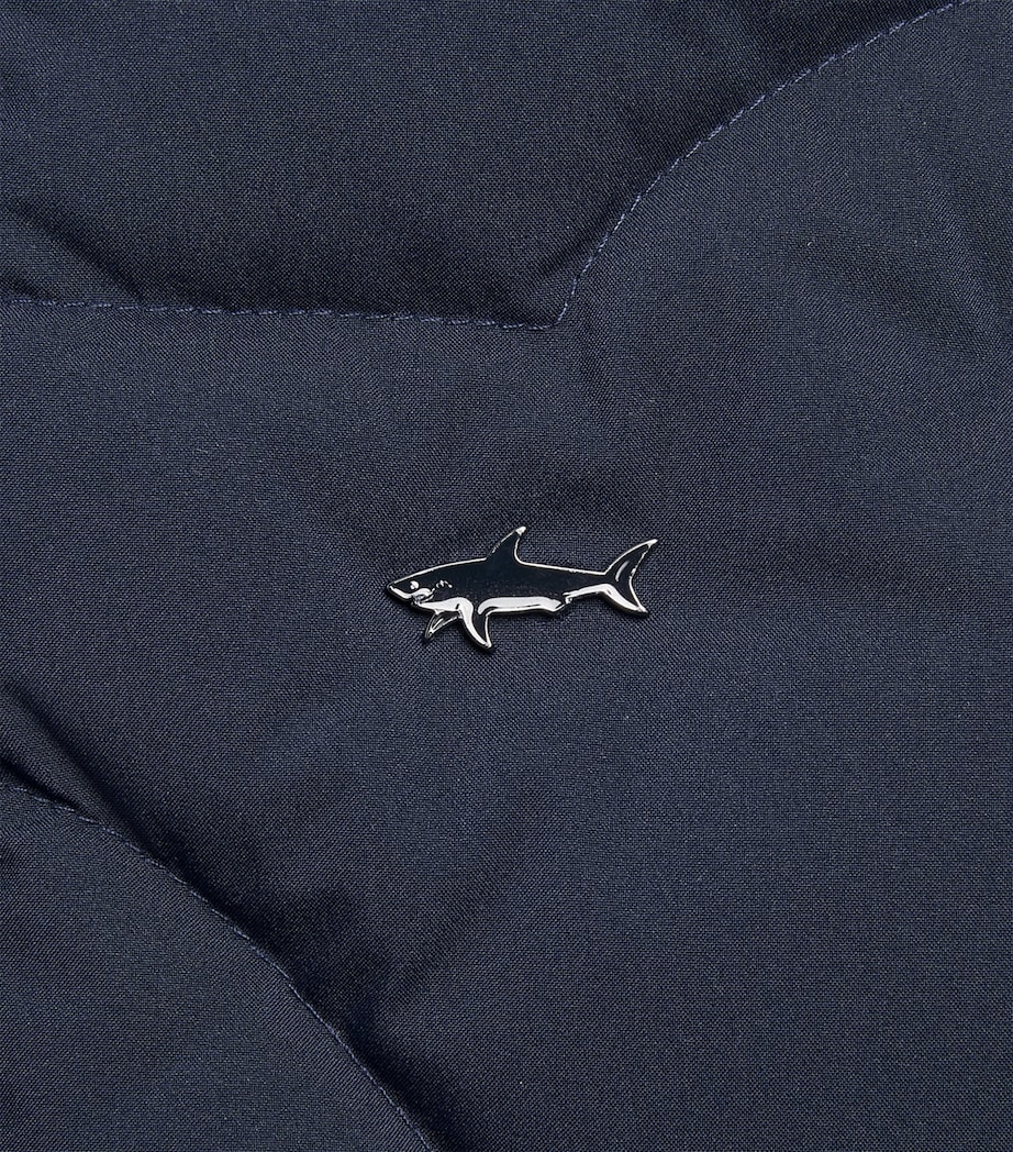 Paul & Shark Padded Gilet (4-16 Years) Blu Shark Image 2