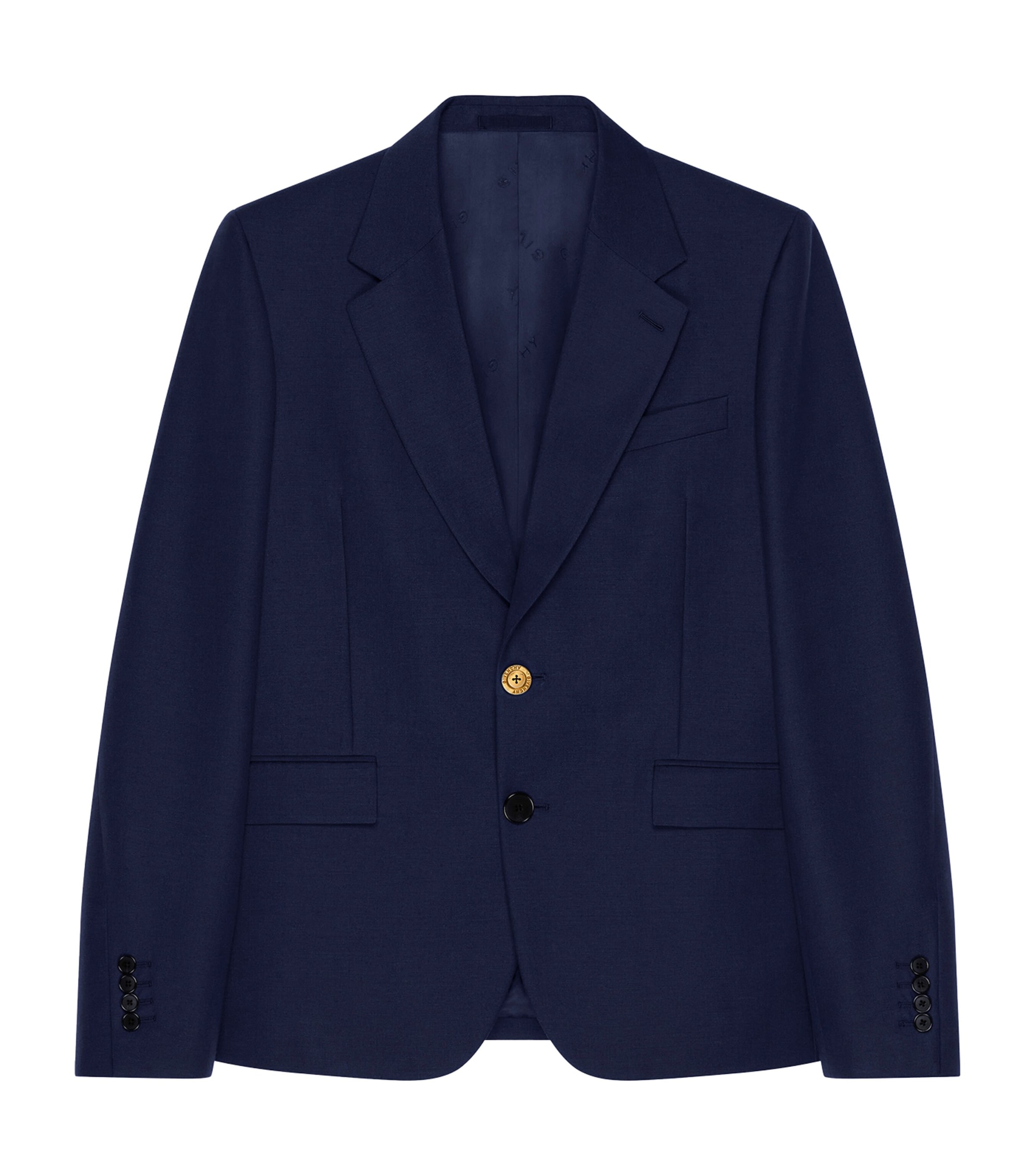 Wool-Mohair Single-Breasted Blazer NAVY Image 1
