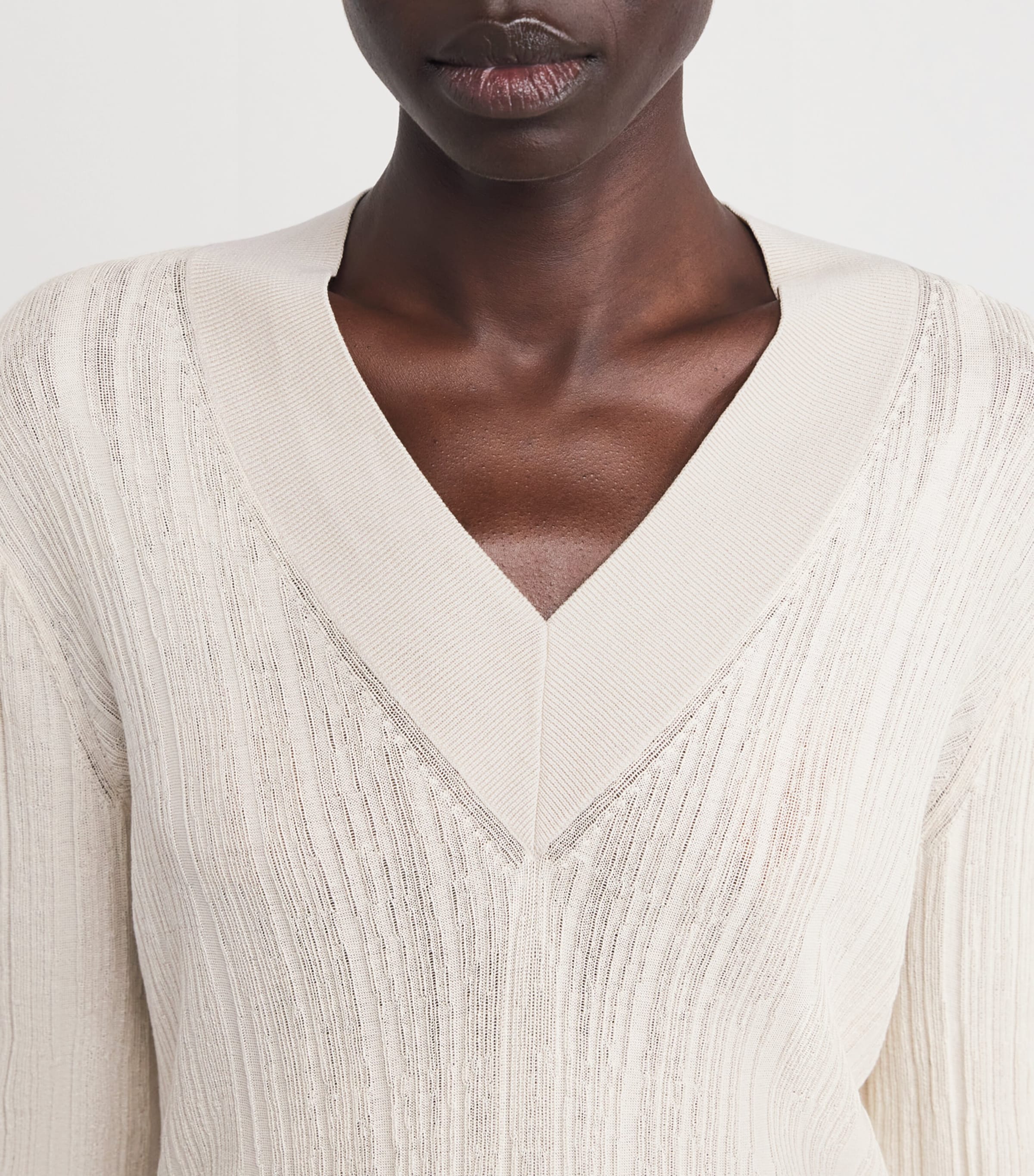 Silk-Cotton Jardin Sweater MARBLE Image 6