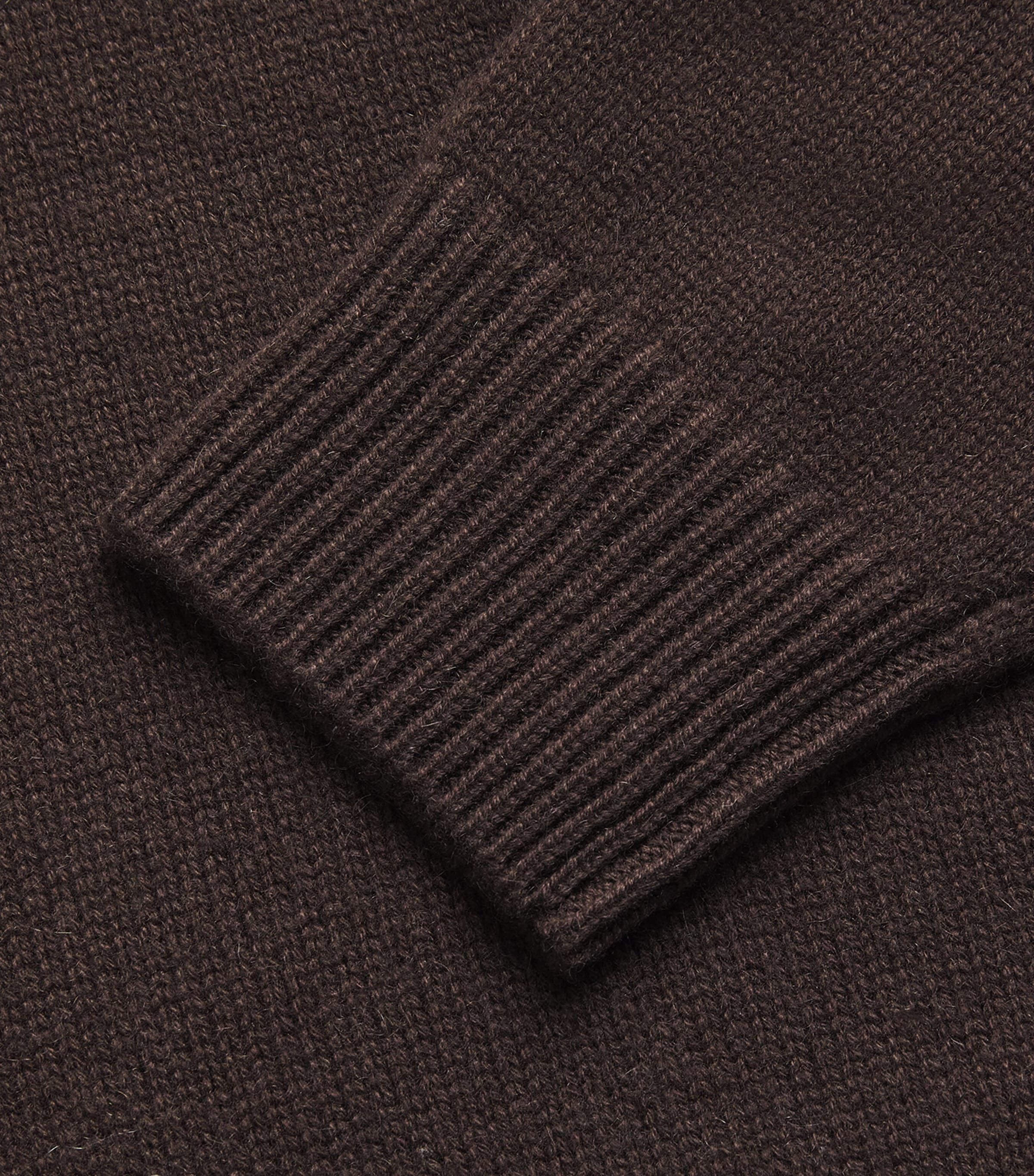 Soft Goat Womens Cashmere Crew-Neck Sweater Mocha Image 6