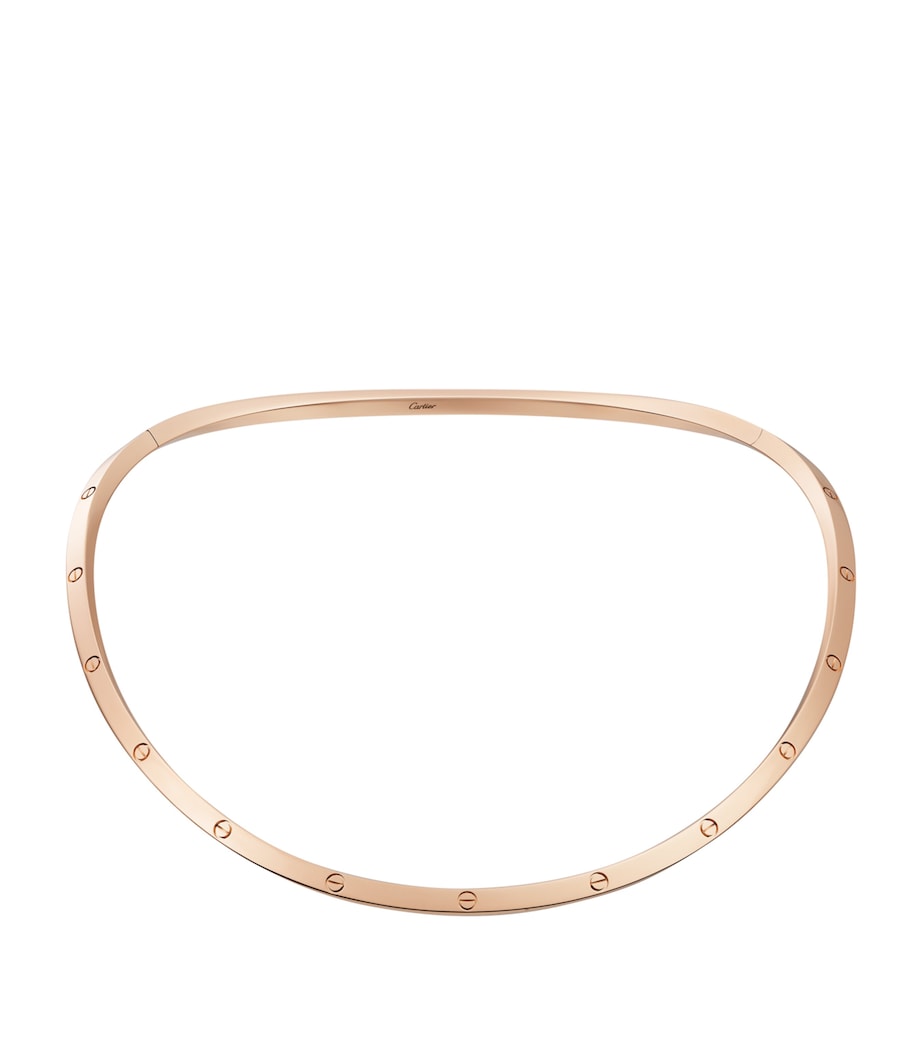 Rose Gold Love Torque Necklace ROSE GOLD Image 1